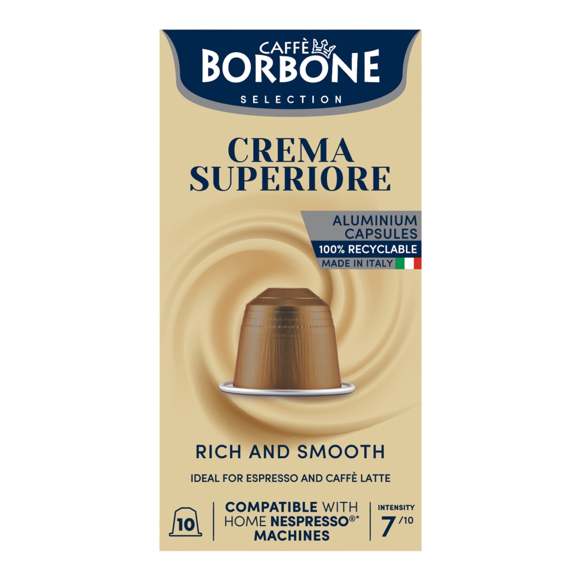 Caffè Borbone Crema Superiore 10 Kapseln Nespresso® kompatibel Caffè Borbone Crema Superiore 10 Kapseln Nespresso® kompatibel