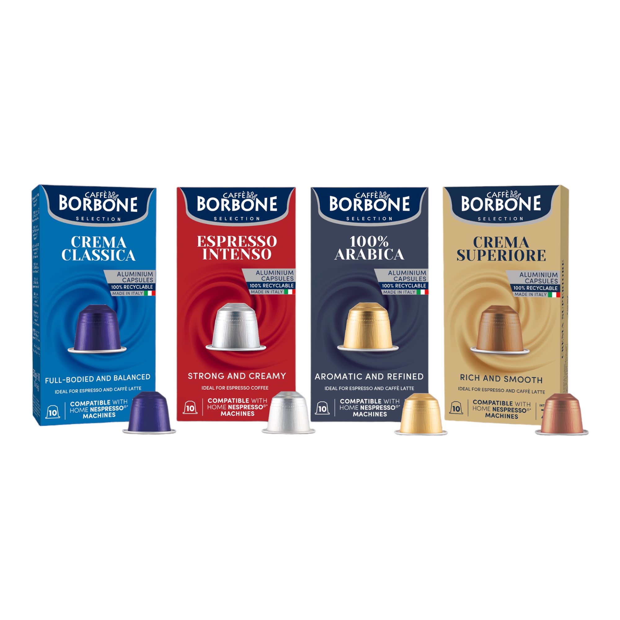Caffè Borbone Probierset 40 Kapseln Nespresso® kompatibel Caffè Borbone Probierset 40 Kapseln Nespresso® kompatibel