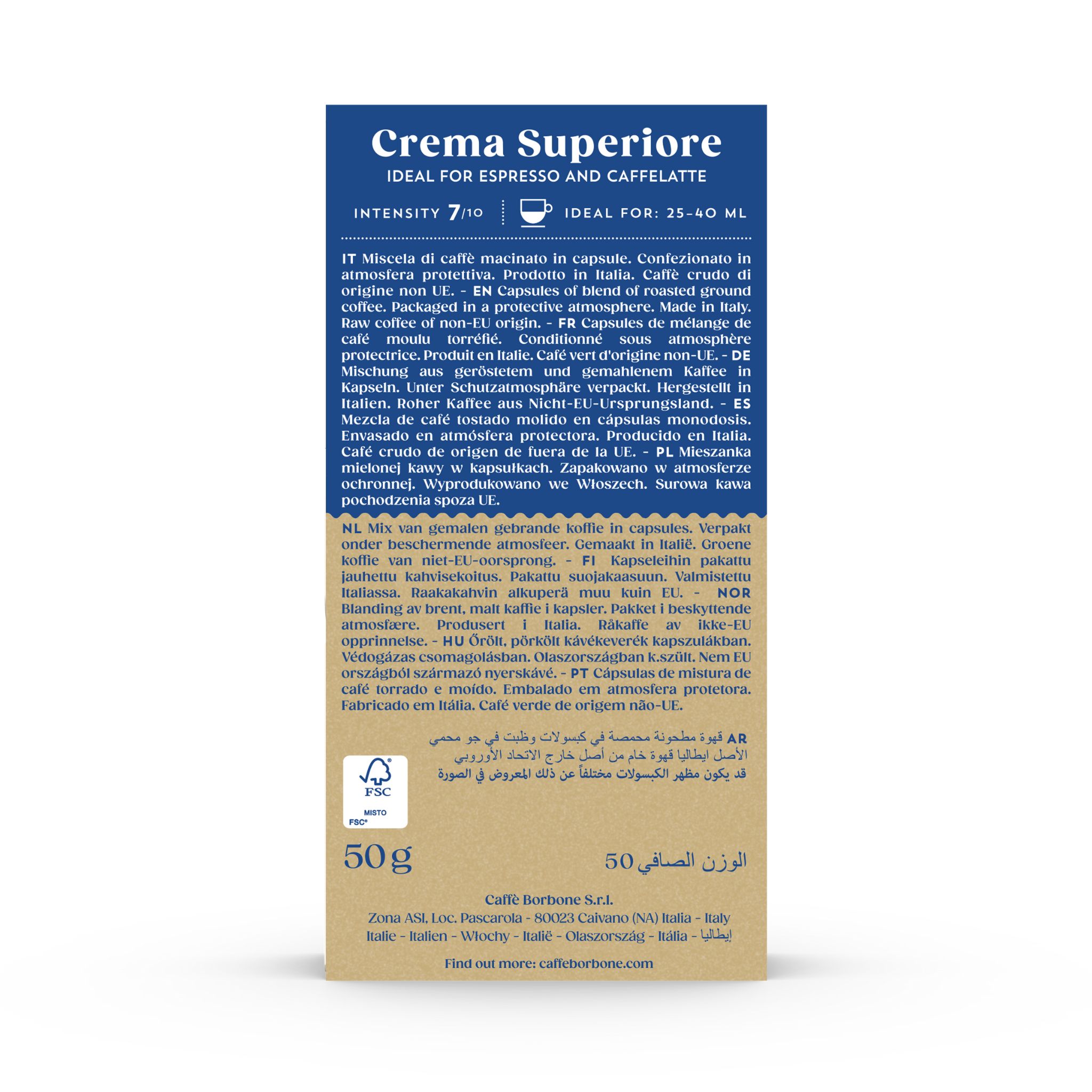 Caffè Borbone Crema Superiore 10 Kapseln Nespresso® kompatibel