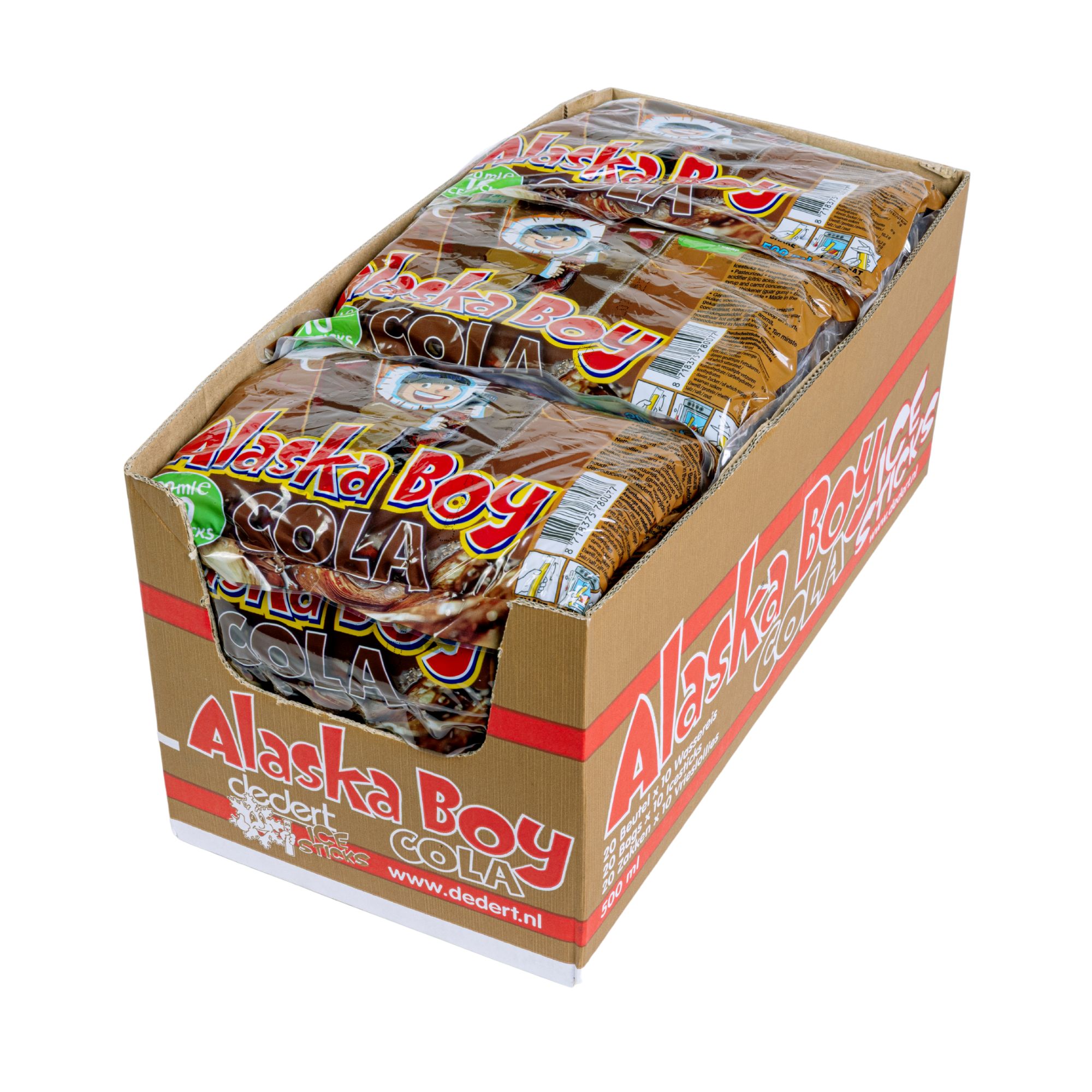 Alaska Boy Wassereis Cola 20x500ml Vorratsverpackung Alaska Boy Wassereis Cola 20x500ml Vorratsverpackung