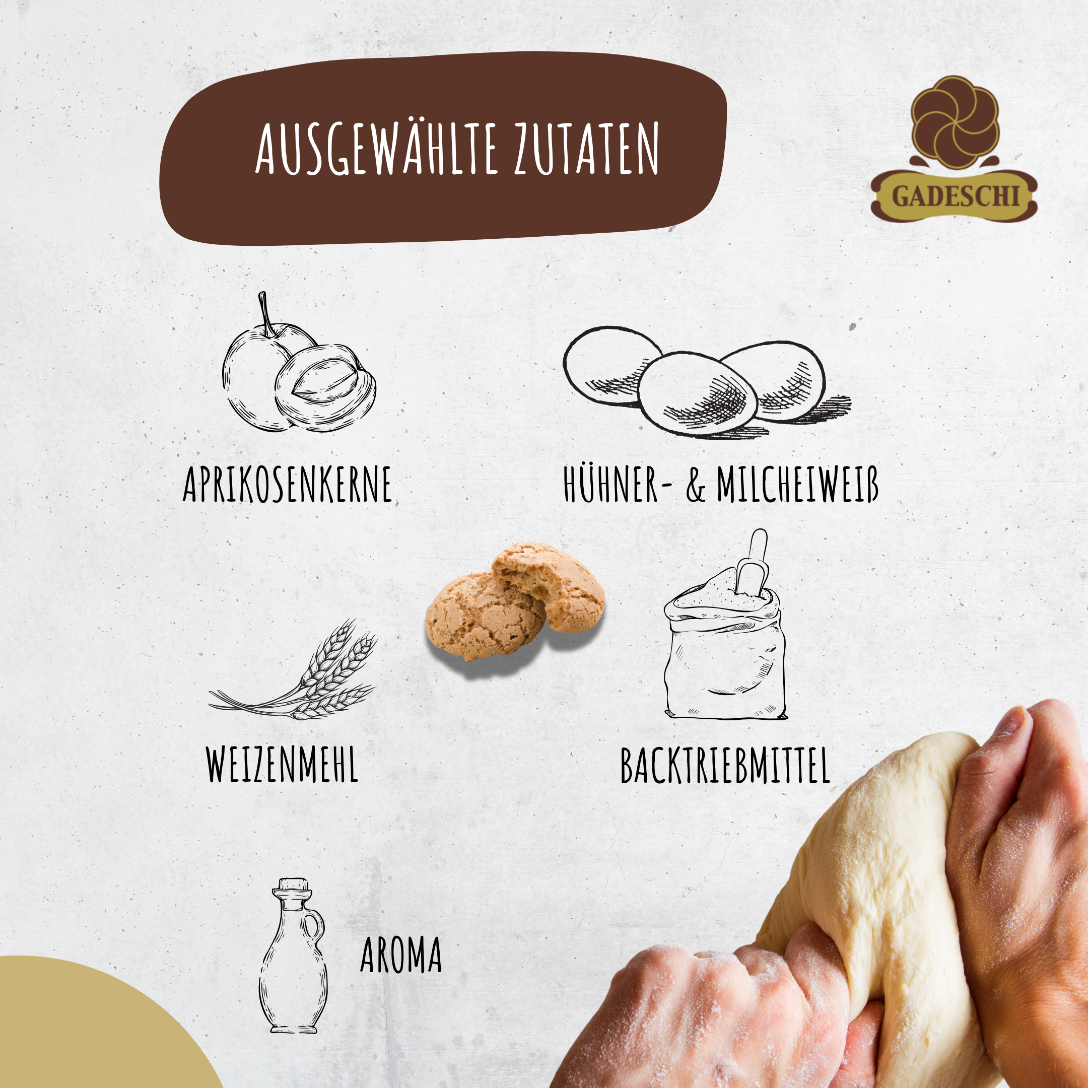 Dolciaria Gadeschi Amarettini 1 Kg