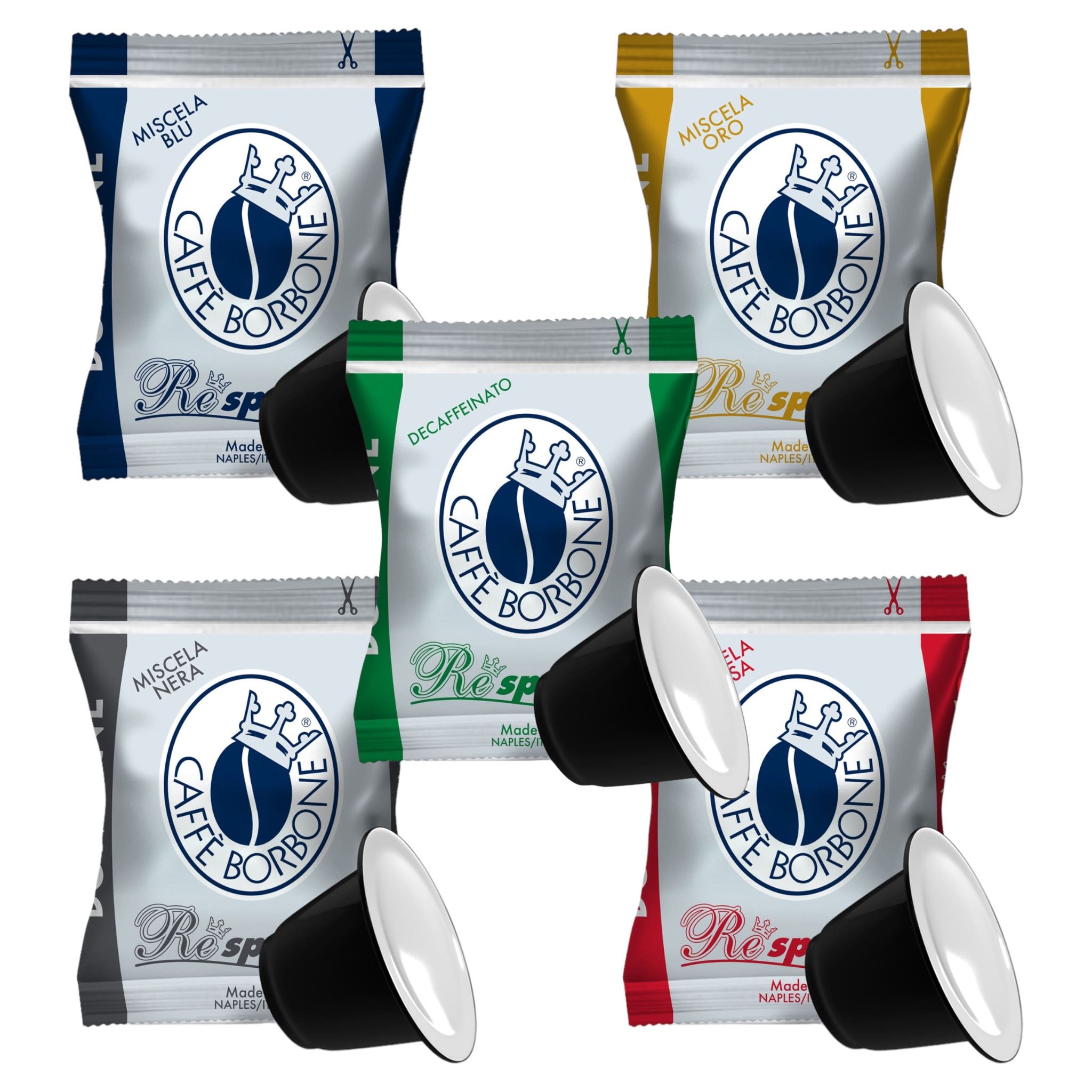 Caffè Borbone 5x 50er SET Respresso Kapseln (5x250g)