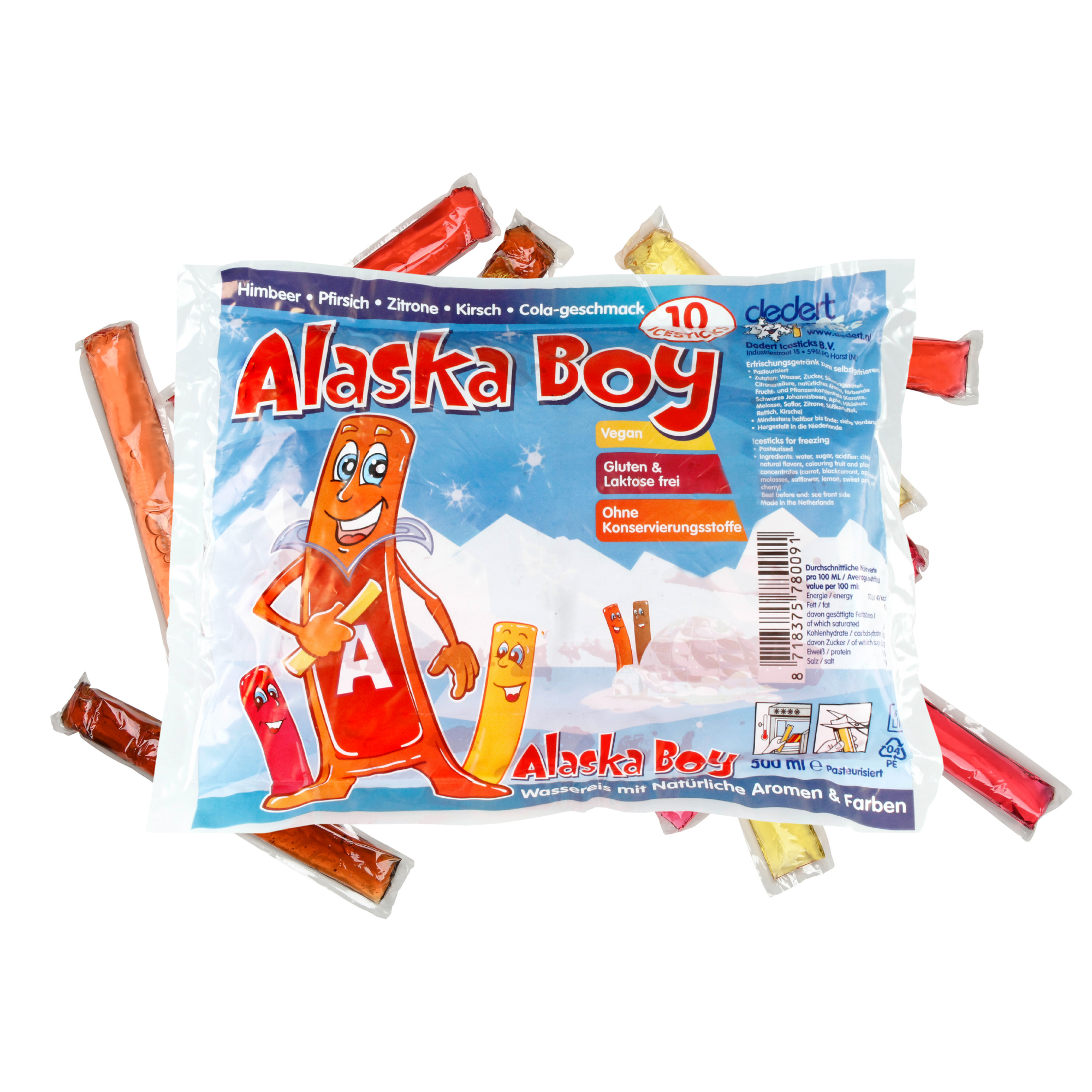 Dedert Alaska Boy Icesticks 20x 500ml - Vorratspackung