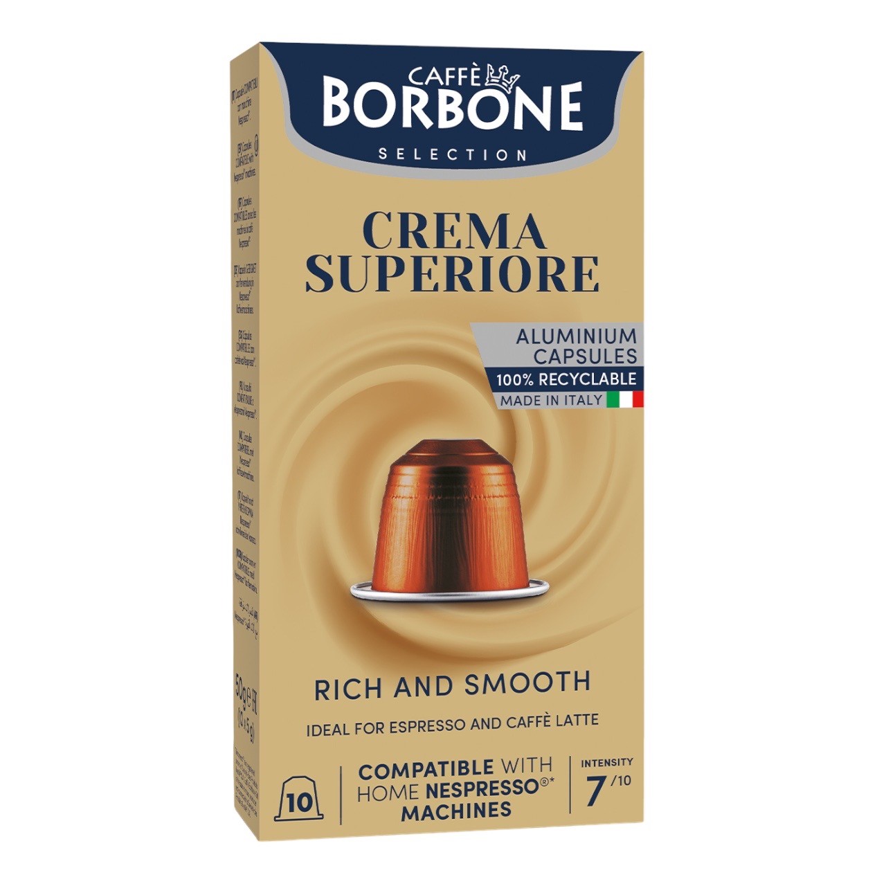 Caffè Borbone Crema Superiore 10 Kapseln Nespresso® kompatibel Caffè Borbone Crema Superiore 10 Kapseln Nespresso® kompatibel