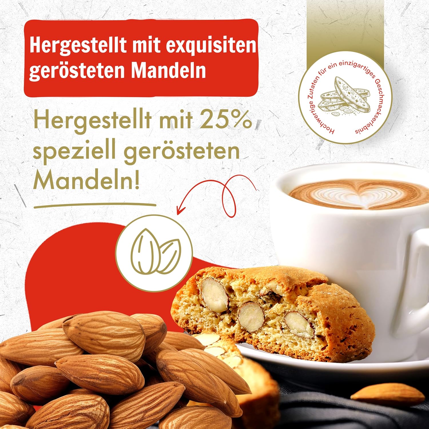 Belli Cantuccini alle Mandorle Toscani IGP 25% Mandeln 10x 250g