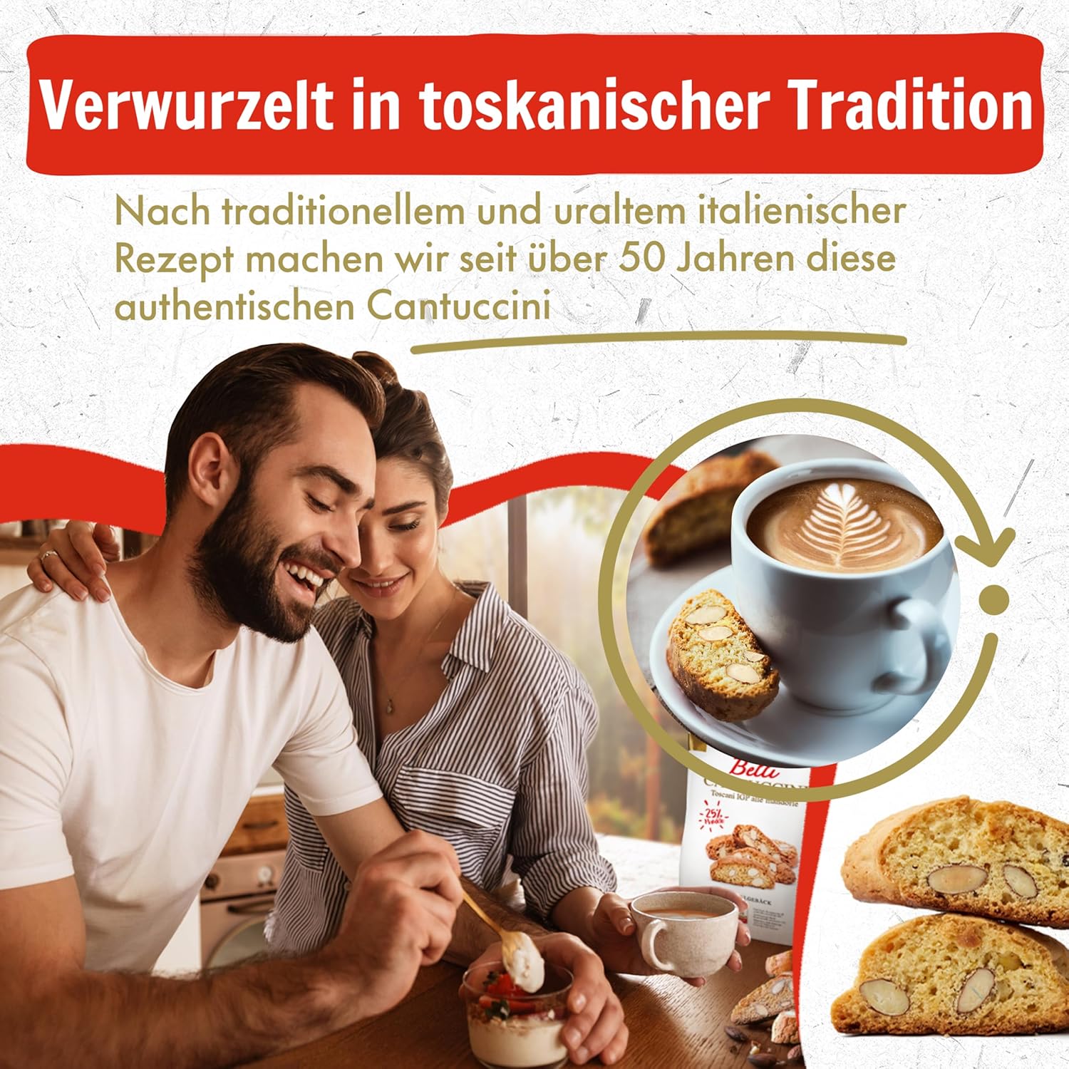 Belli Cantuccini alle Mandorle Toscani IGP 25% Mandeln 10x 250g