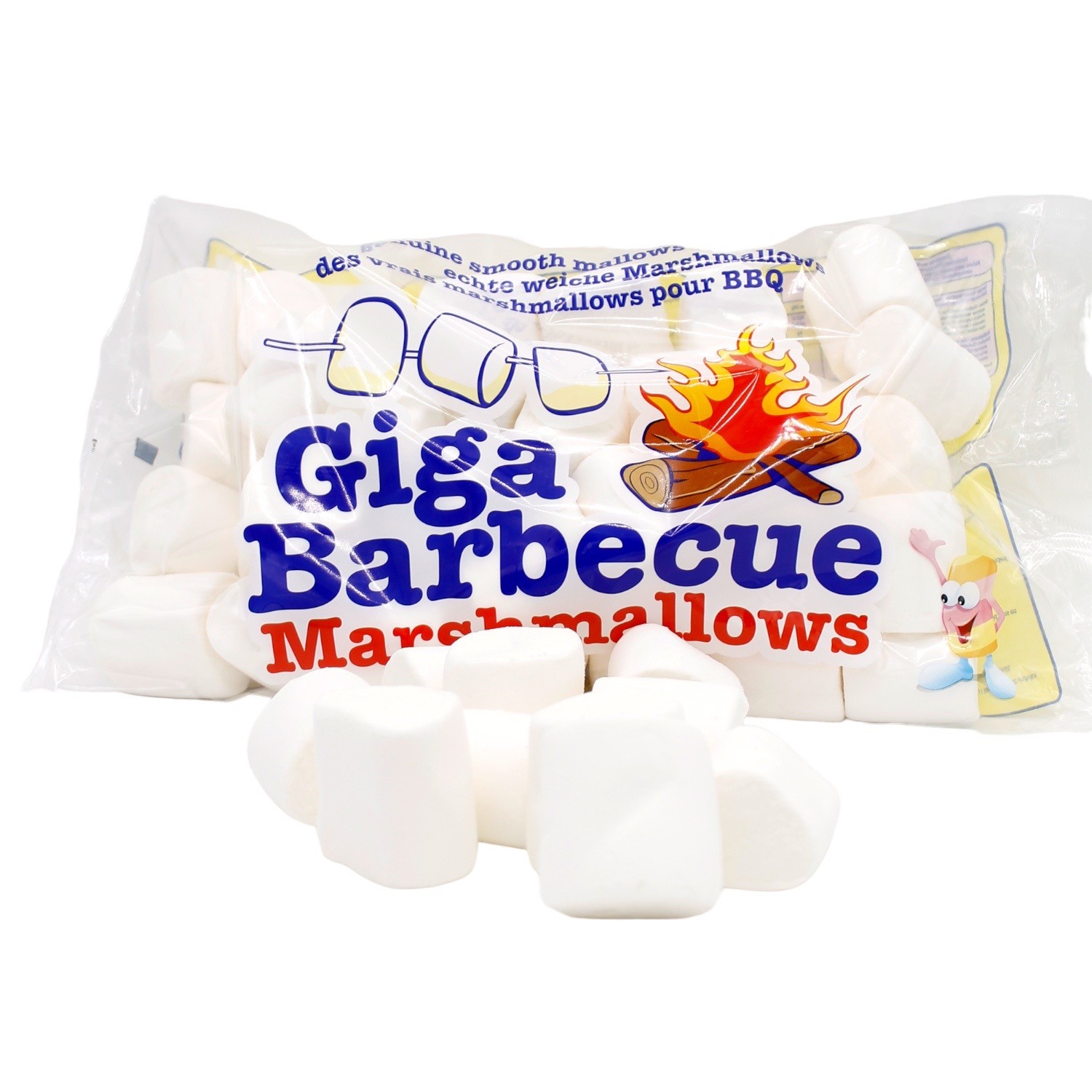 Mr. Mallo Giga Barbecue Marshmallows 750g Mr. Mallo Giga Barbecue Marshmallows 750g