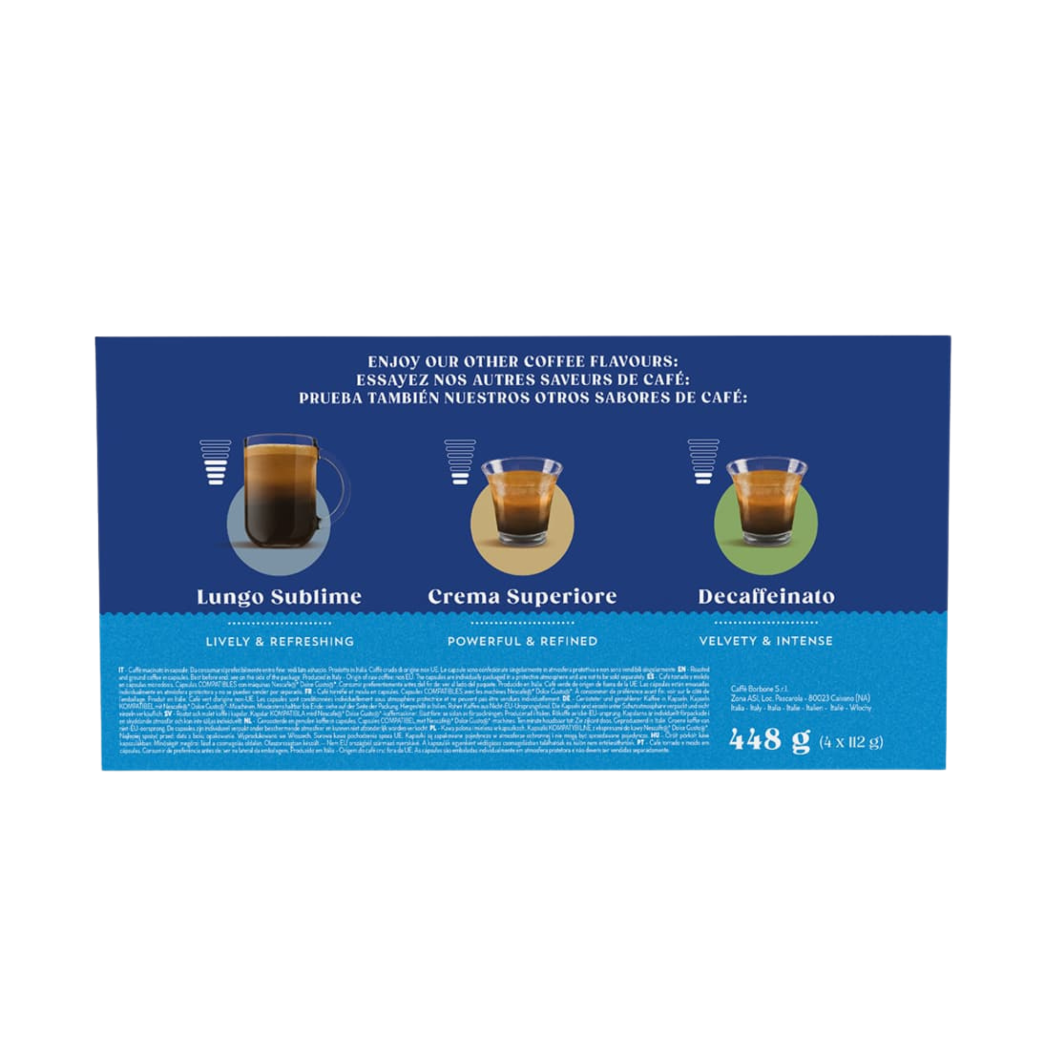 Caffè Borbone 64 Kapseln Crema Classica Kompatibel mit Nescafè®* Dolce Gusto®* Caffè Borbone 64 Kapseln Crema Classica Kompatibel mit Nescafè®* Dolce Gusto®*