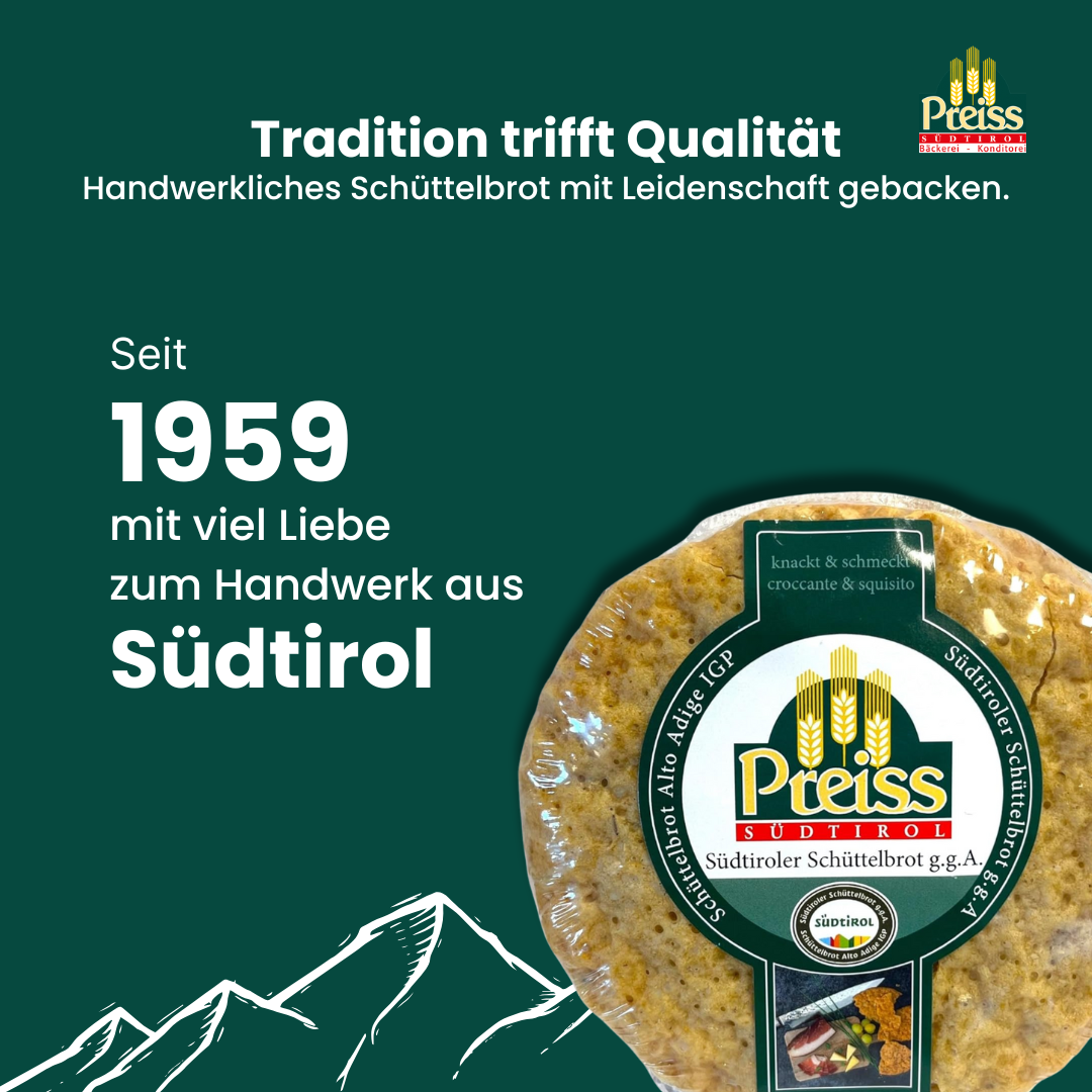 Preiss Original Südtiroler Schüttelbrot 200g Preiss Original Südtiroler Schüttelbrot 14x200g