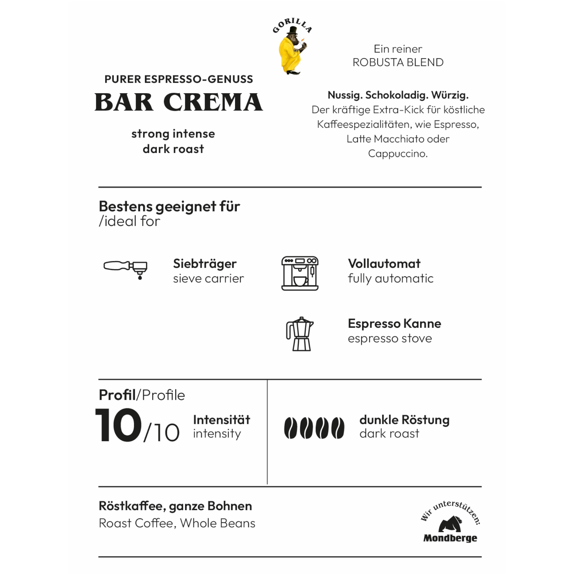 Joerges Gorilla Bar Crema 1kg