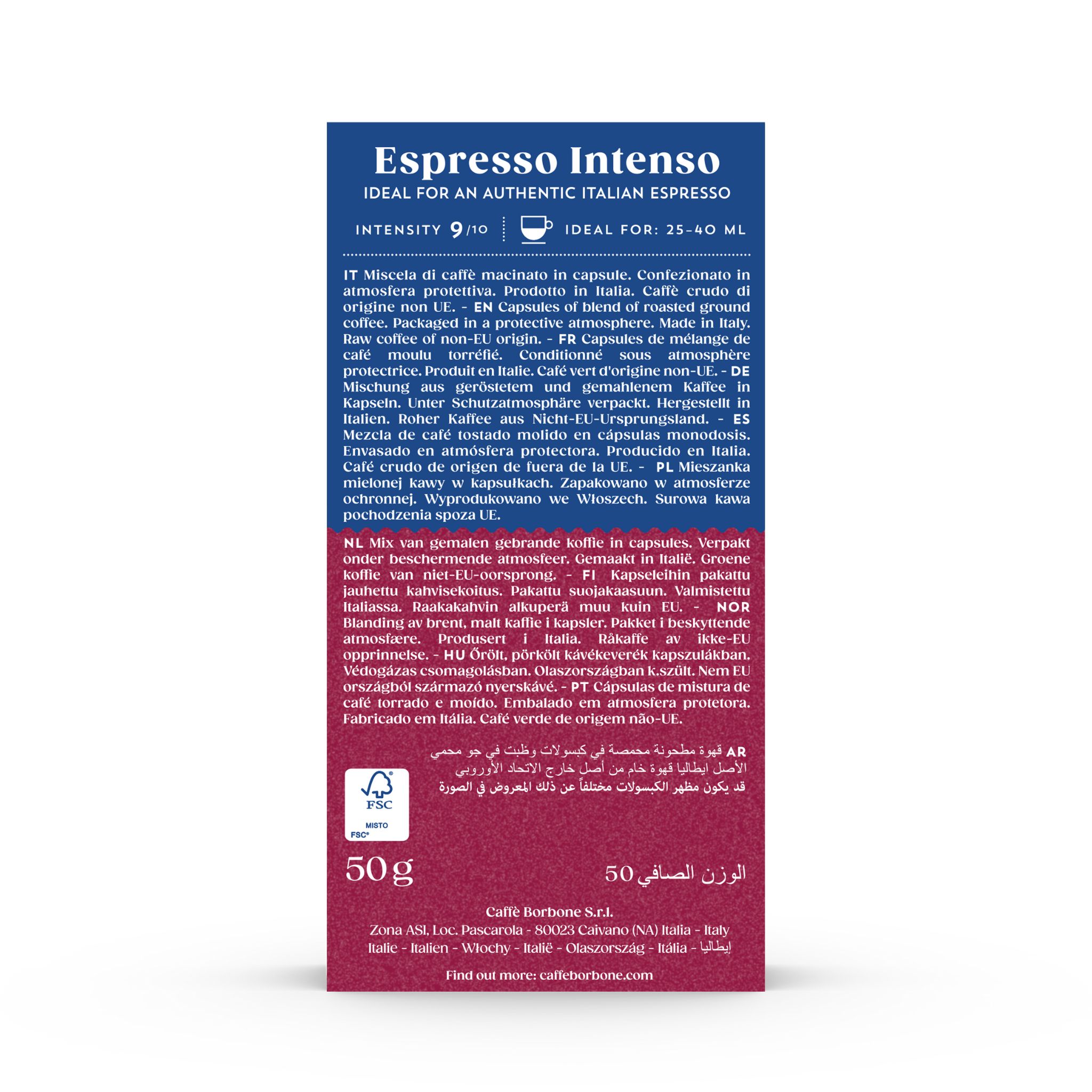 Caffè Borbone Espresso Intenso 10 Kapseln Nespresso® kompatibel