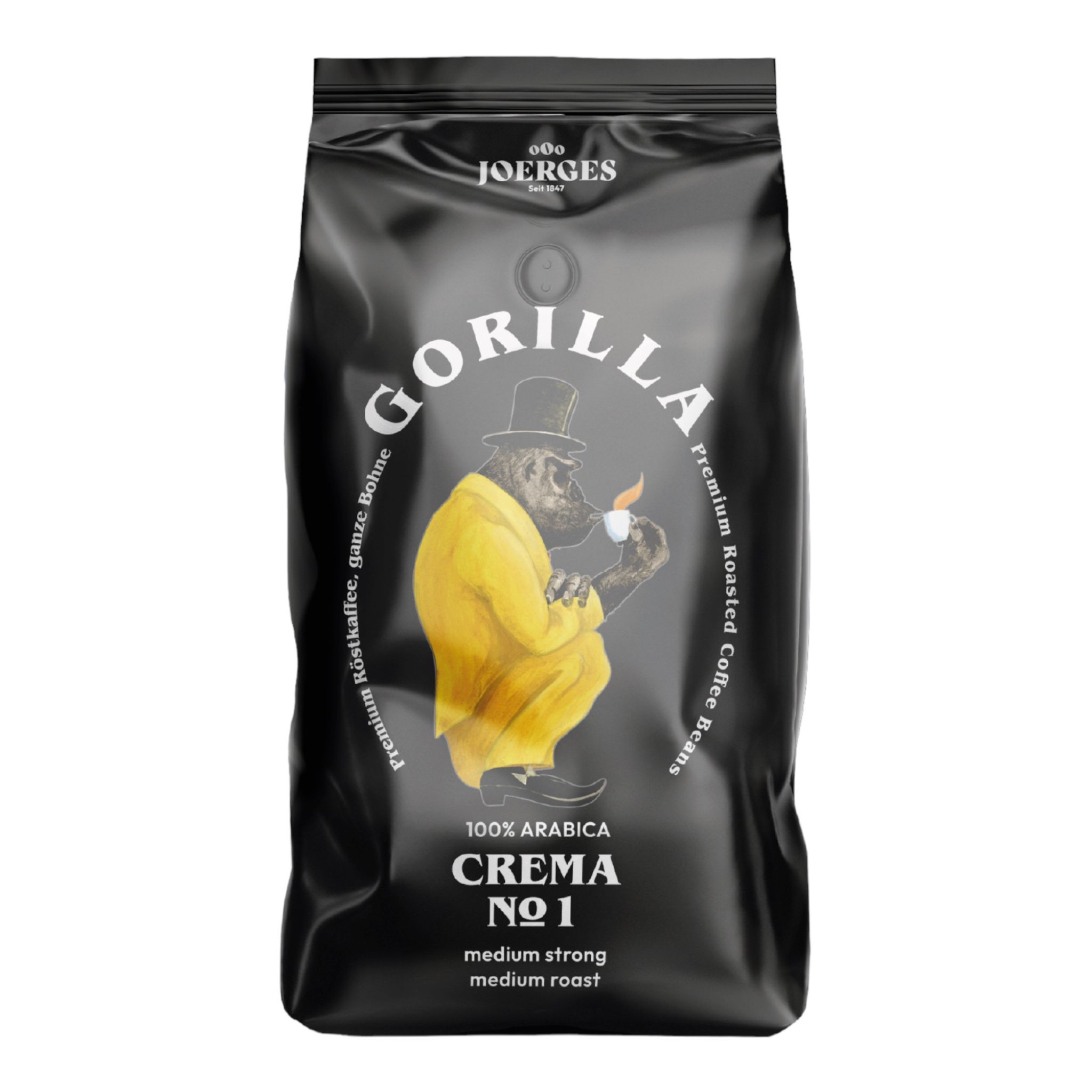 Joerges Gorilla Espresso Kaffee Set 4x 1000g + 1x Belli Cantuccini alle mandorle IGP 250g