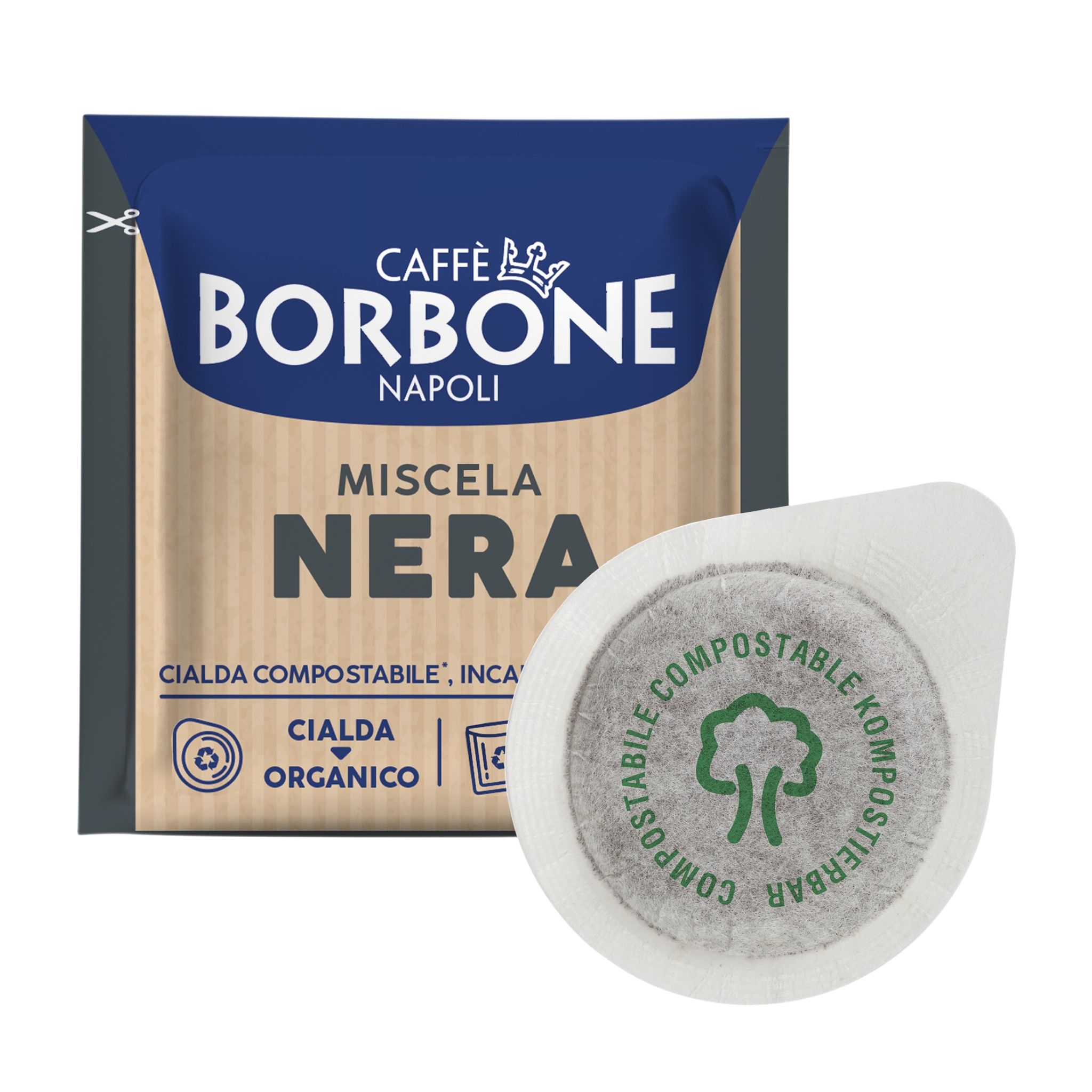 caffe-borbone-ESE-nera-pad.jpg Caffè Borbone 3x50 kompostierbare Kaffee Pads