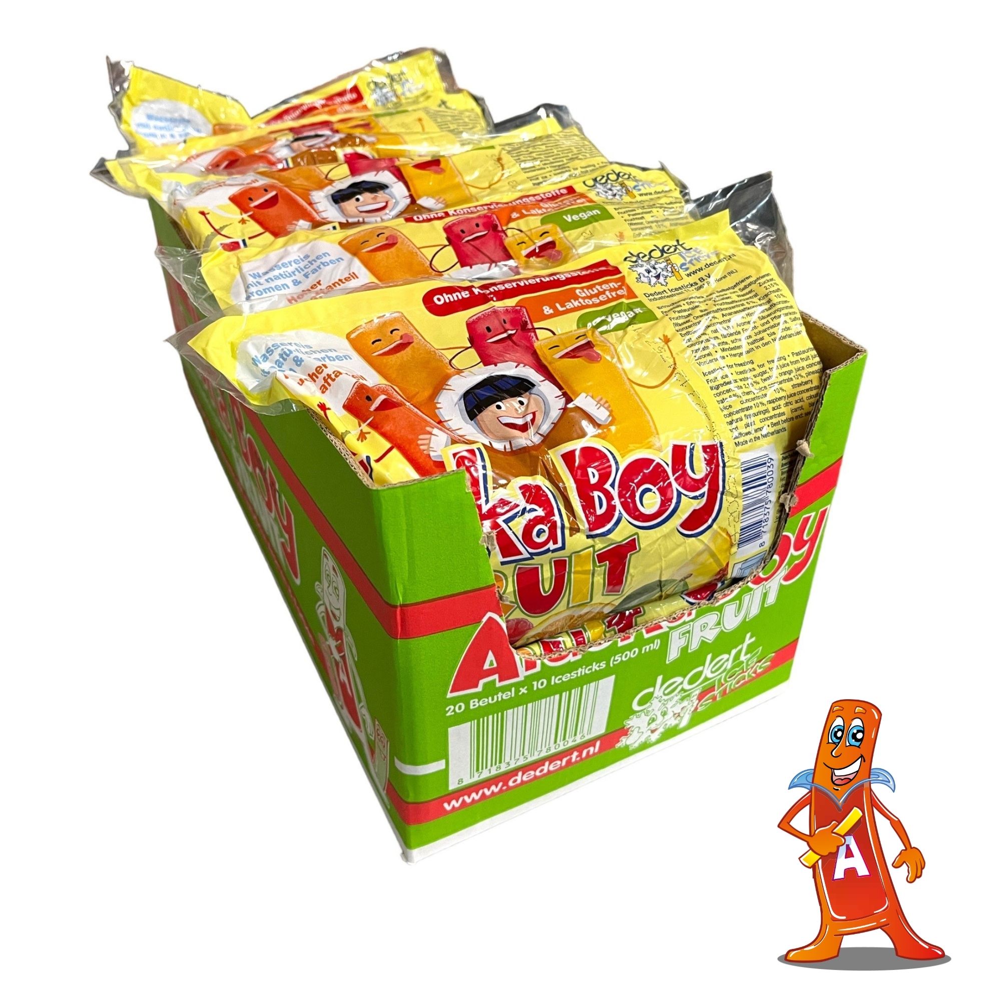 Dedert Alaska Boy Icesticks Fruit 20x 500ml - Vorratspackung Dedert Alaska Boy Icesticks Fruit 20x 500ml - Vorratspackung