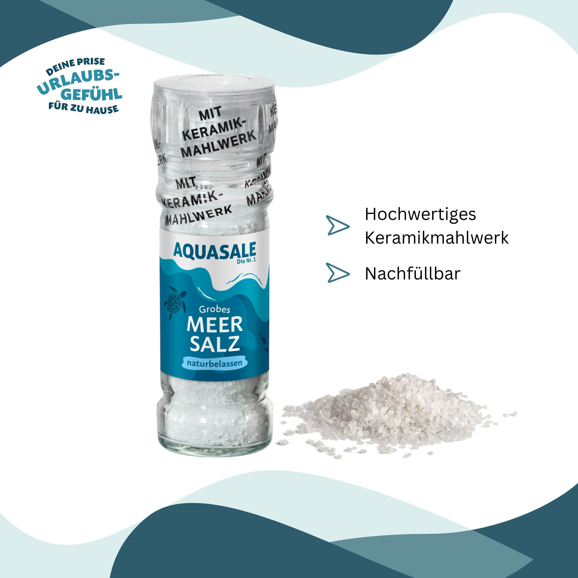 Aquasale Grobes Meersalz Mühle 100g Aquasale Grobes Meersalz Mühle 100g
