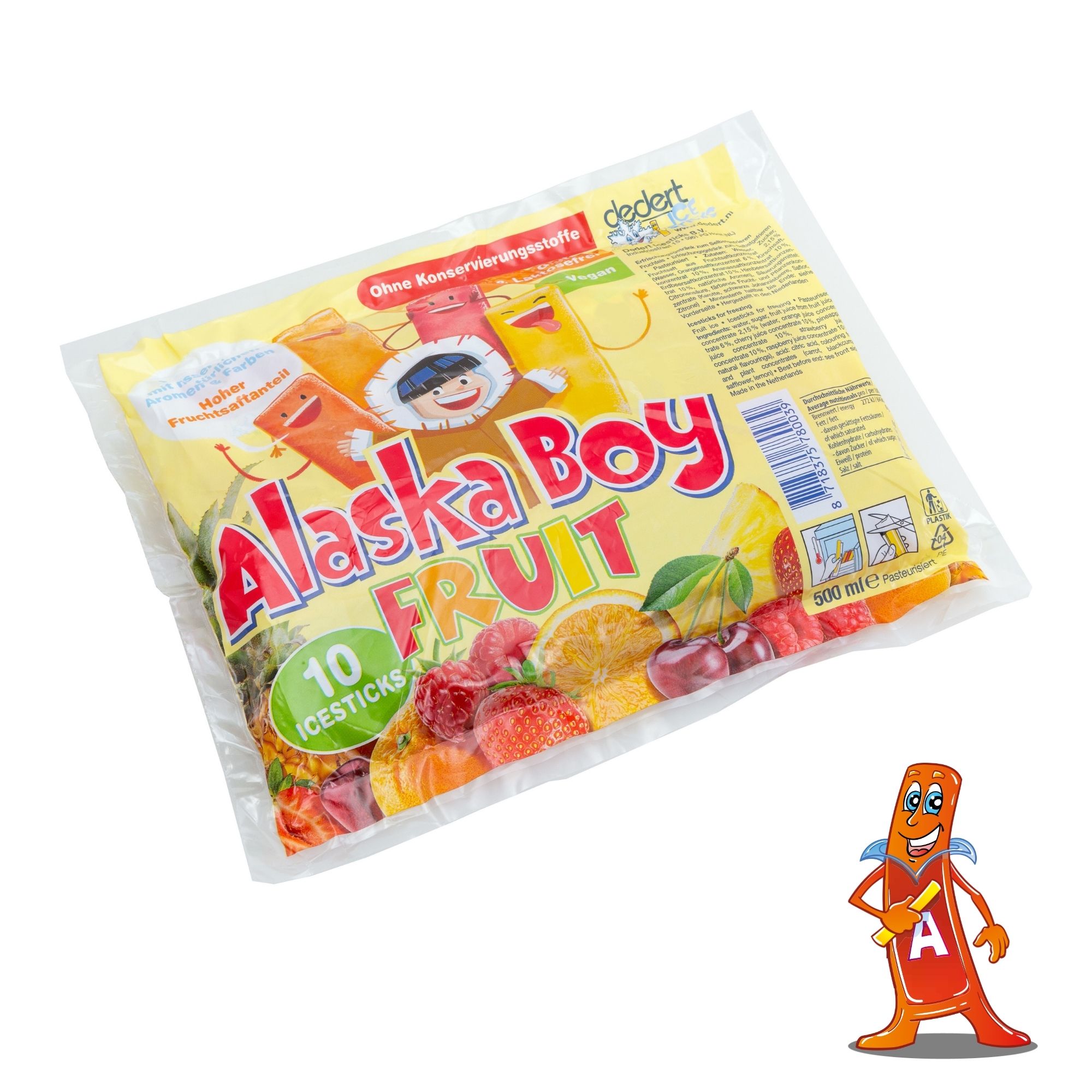 Alaska Boy Wassereis Frucht 500ml Alaska Boy Wassereis Frucht 500ml