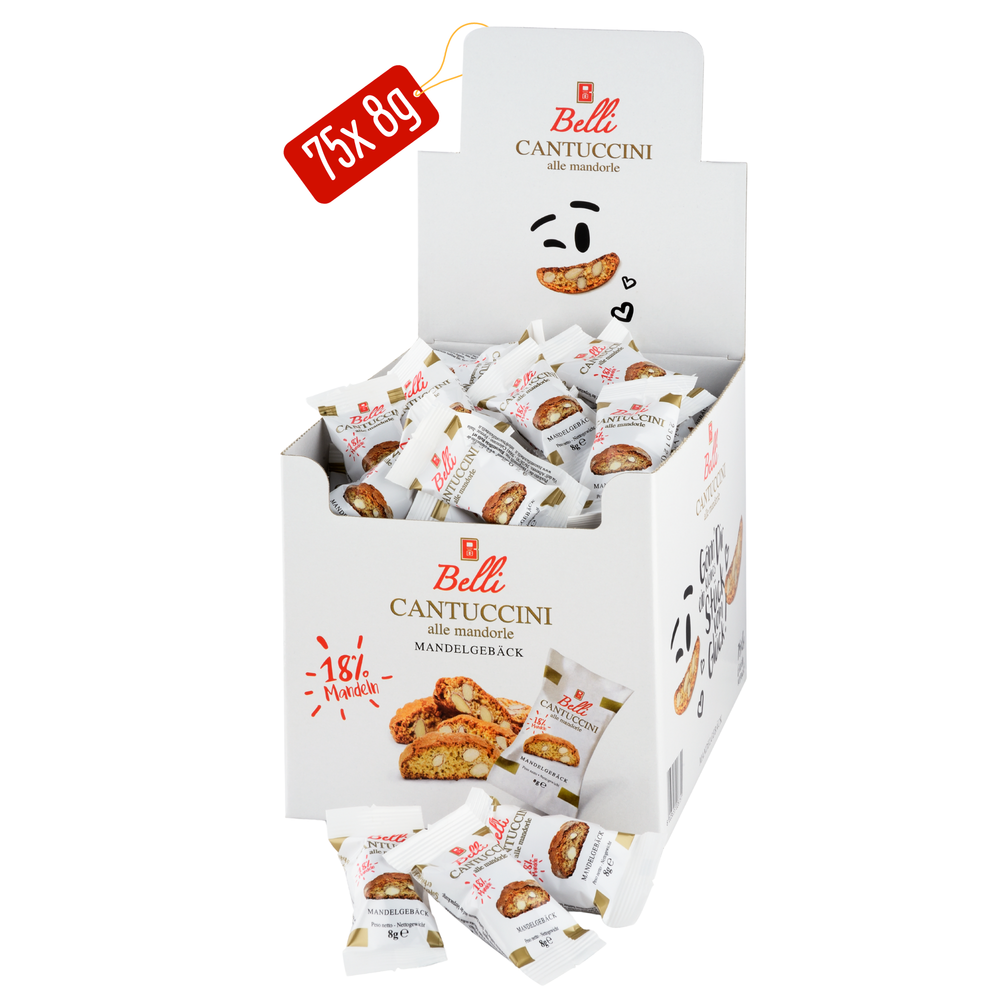 Belli Cantuccini alle mandorle Aufsteller 75x 8g