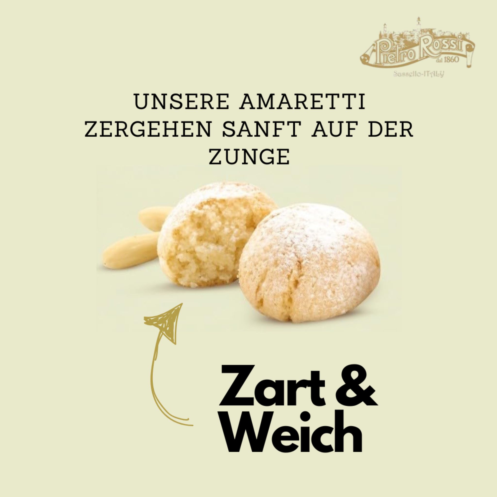 Pietro Rossi Weiche Amaretti morbidi 750g
