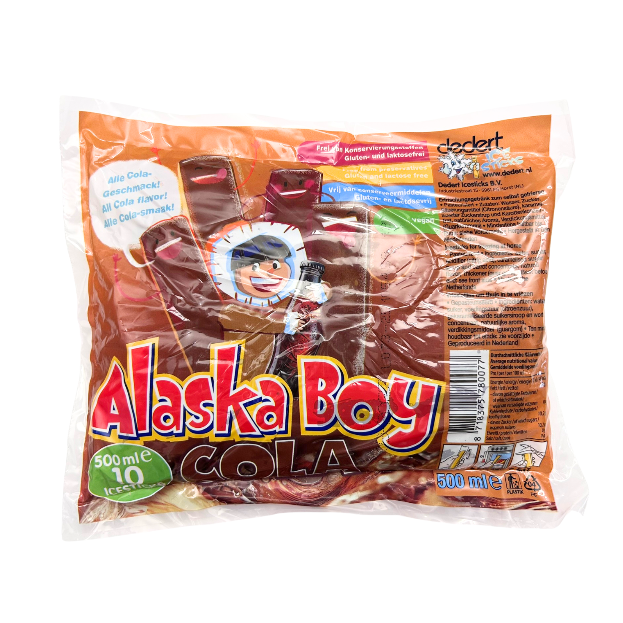 Alaska Boy Wassereis Cola 500ml Alaska Boy Wassereis Cola 20x500ml Vorratsverpackung