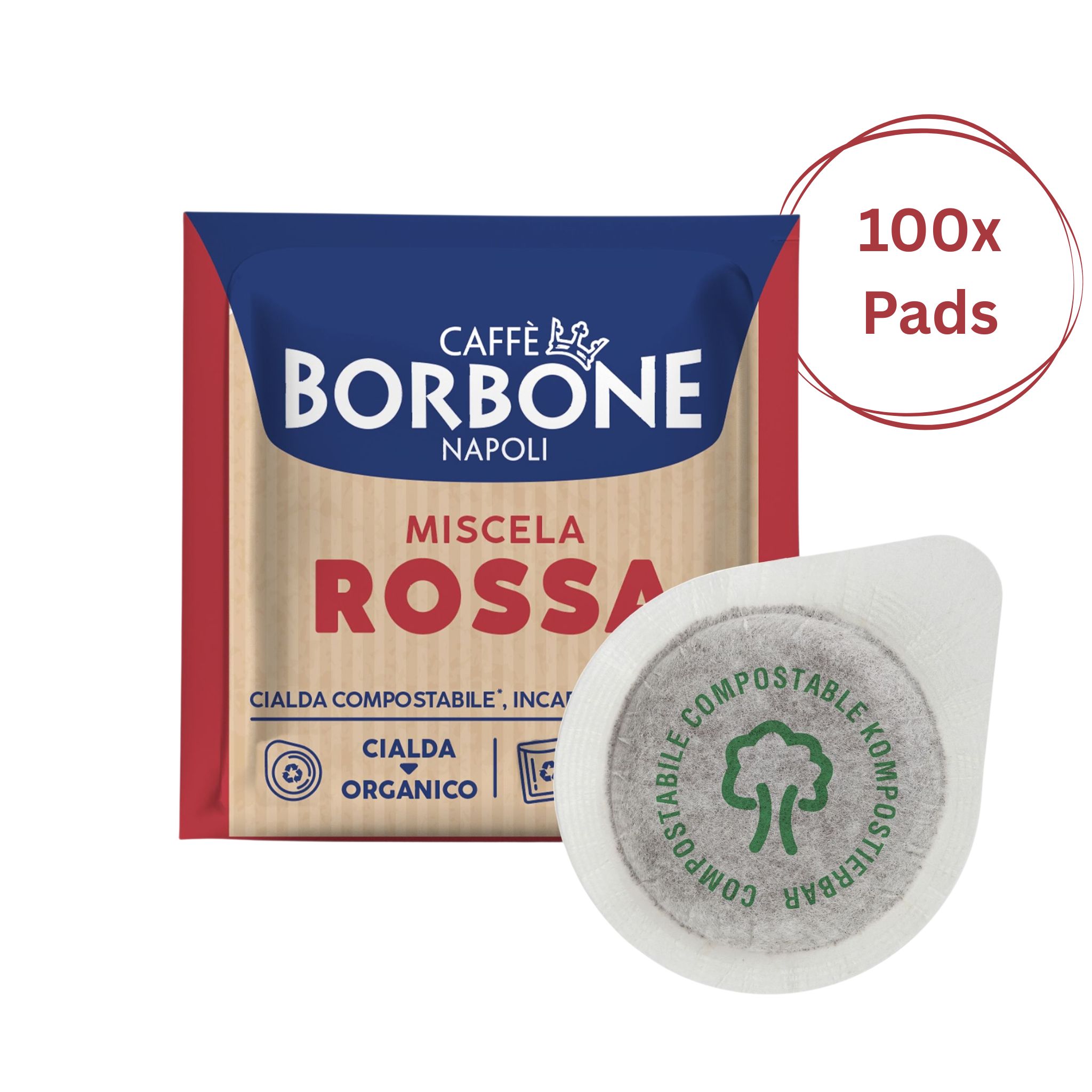 caffe-borbone-ESE-rossa-100.jpg Caffè Borbone Kaffeepads Rossa 100 E.S.E. Pads