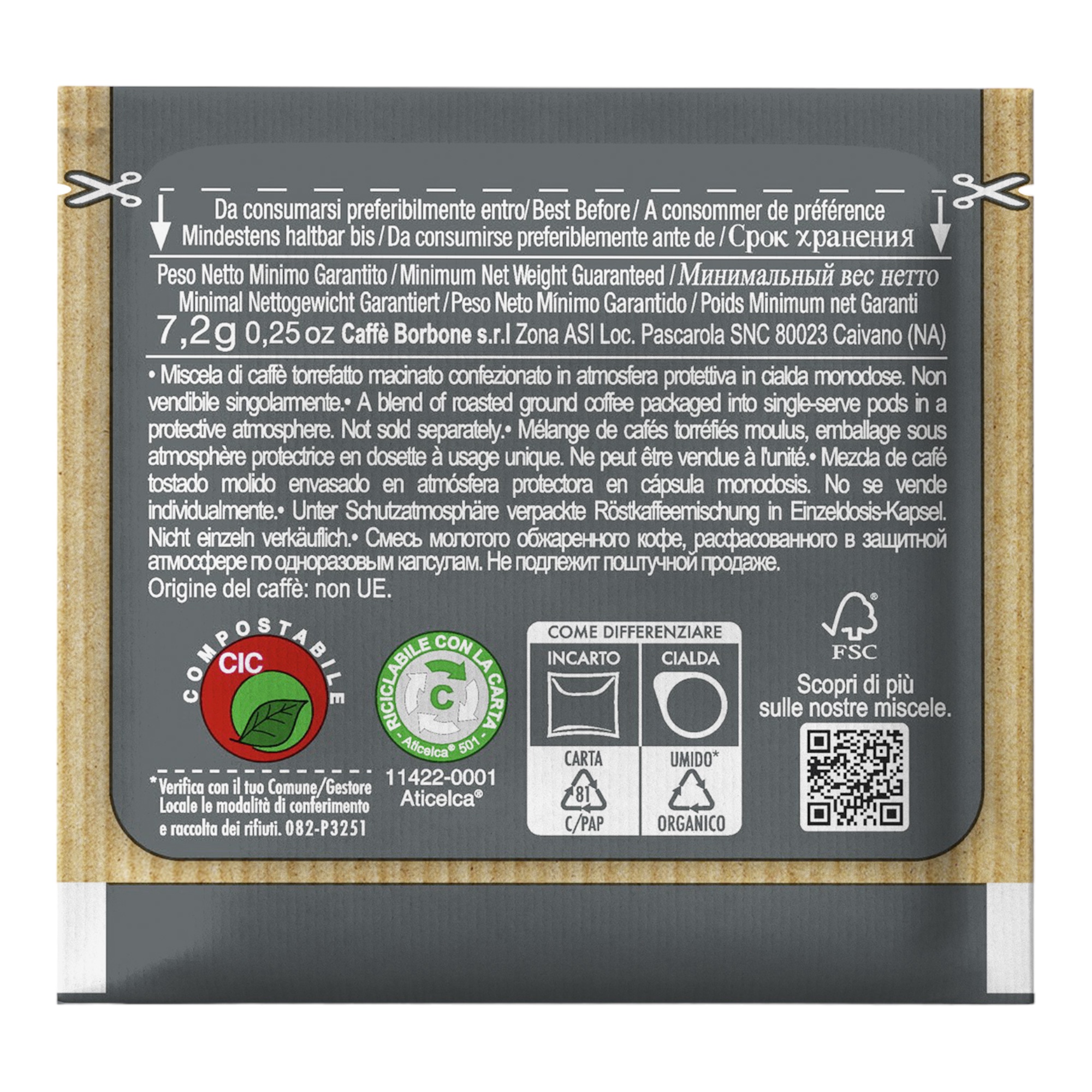 Caffè Borbone Kaffeepads Nera 100 E.S.E. Pads Caffè Borbone Kaffeepads Nera 100 E.S.E. Pads