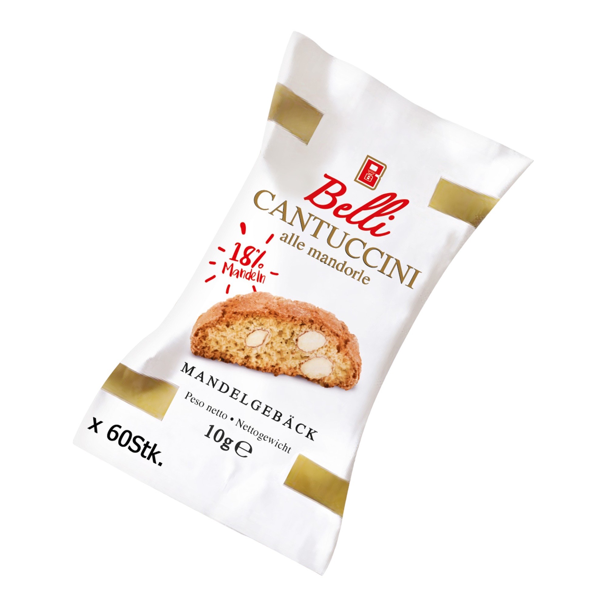 Belli Cantuccini alle mandorle Aufsteller 60x 10g Belli Cantuccini alle mandorle Aufsteller 60x 10g