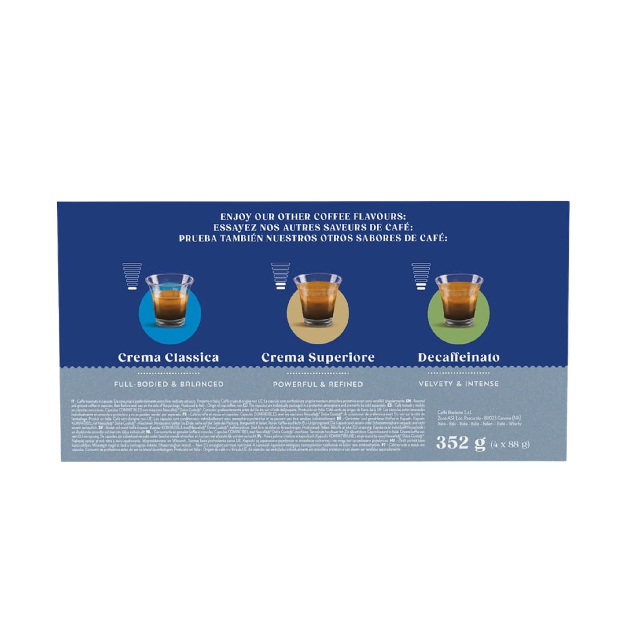 Caffè Borbone 64 Kapseln Lungo Kompatibel mit Nescafè®* Dolce Gusto®*