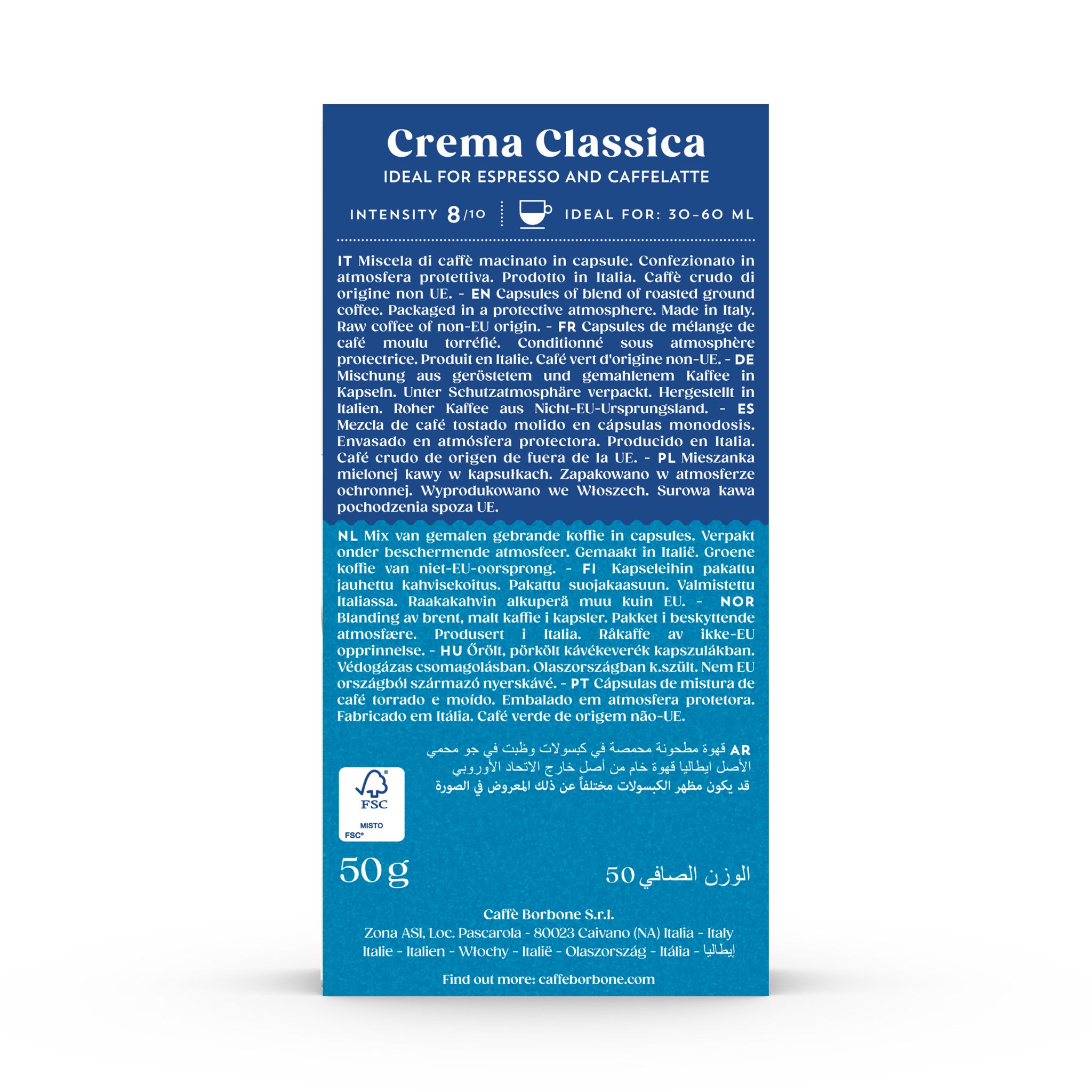 Caffè Borbone Crema Classica 10 Kapseln Nespresso® kompatibel