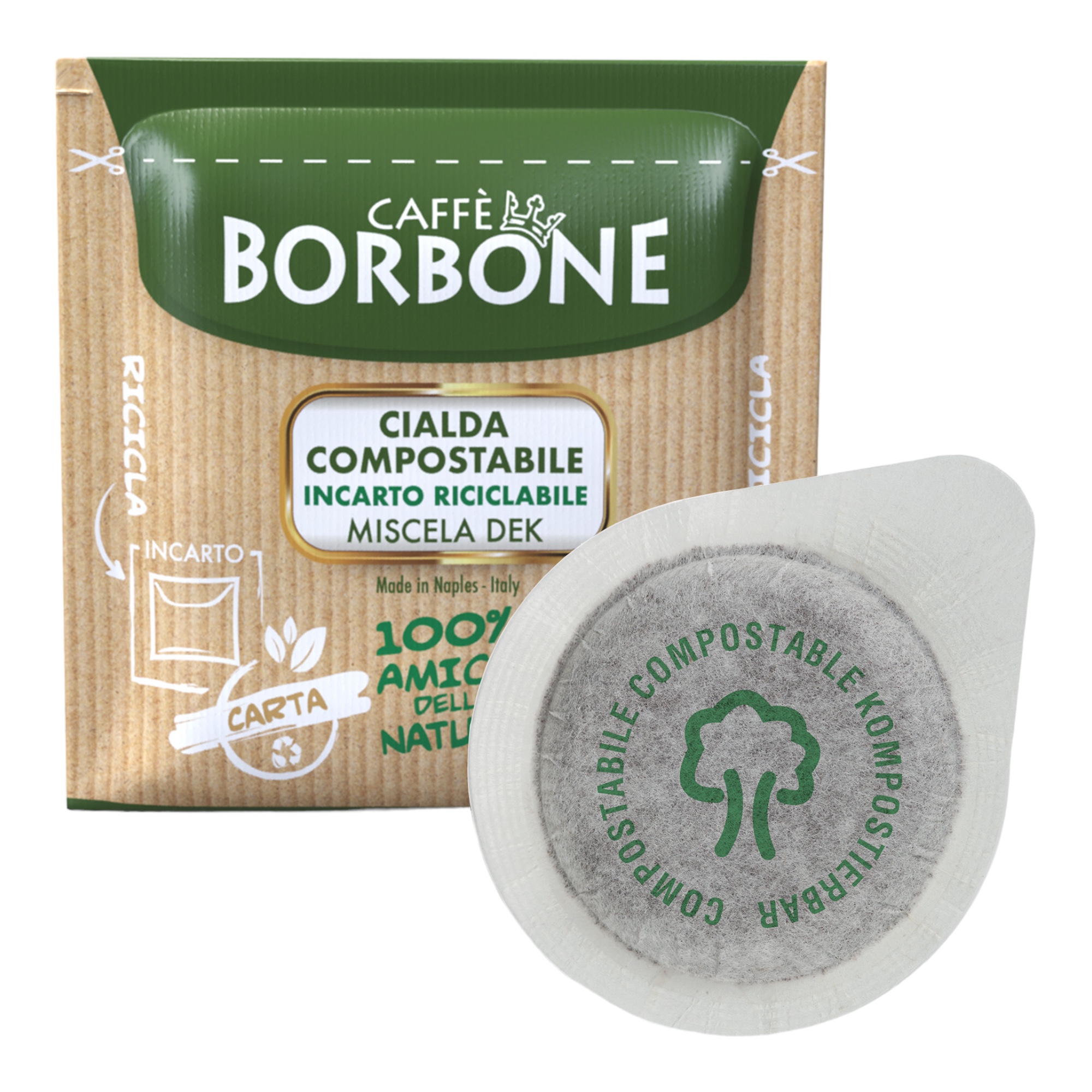 Caffè Borbone Kaffeepads Dekoffiniert 100 E.S.E. Pads Caffè Borbone Kaffeepads Dekoffiniert 100 E.S.E. Pads