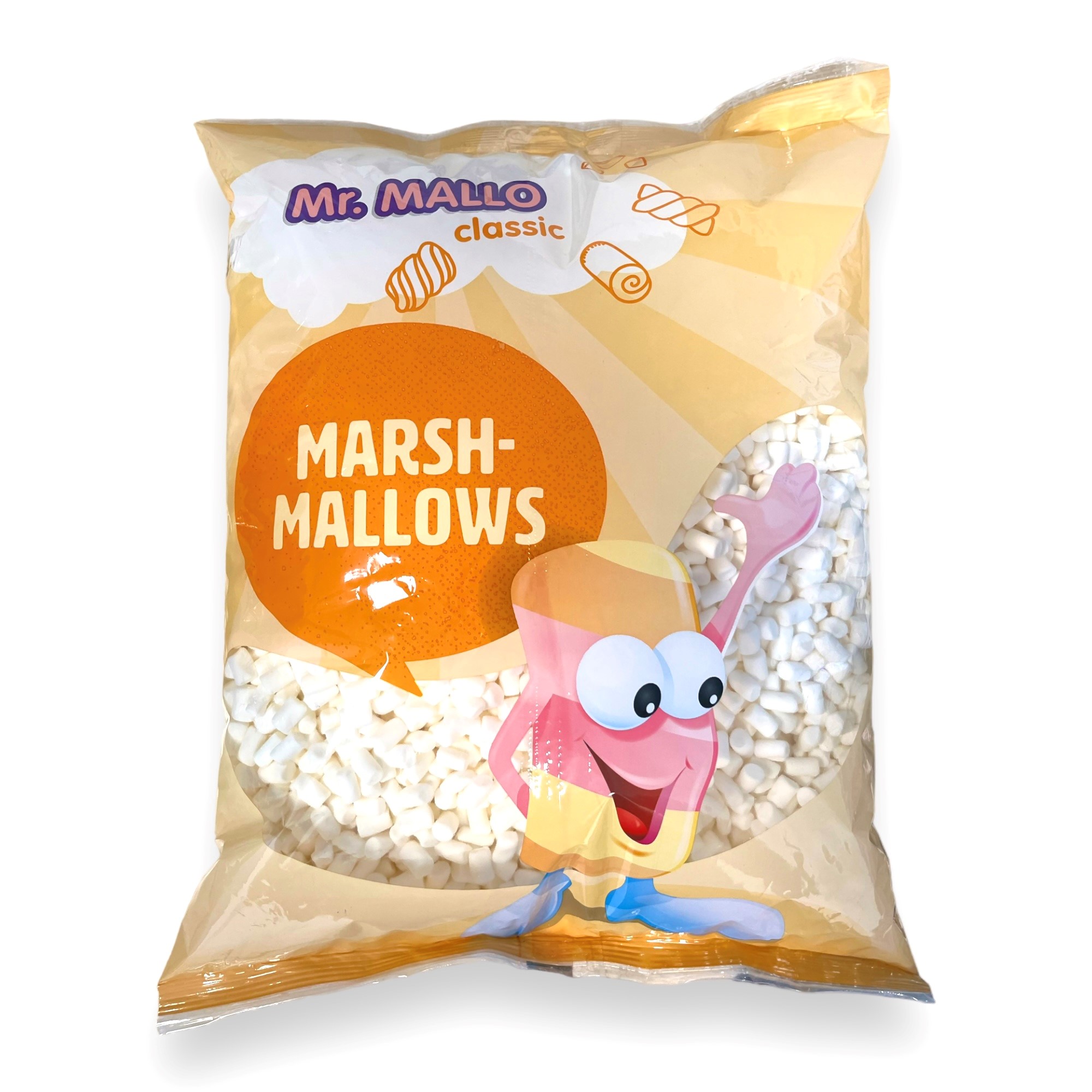 mr-mallo-marshmallow-mini-micro-1000g-vorderseite-weiss.jpg Mr. Mallo Mini Marshmallow weiß 1 Kg