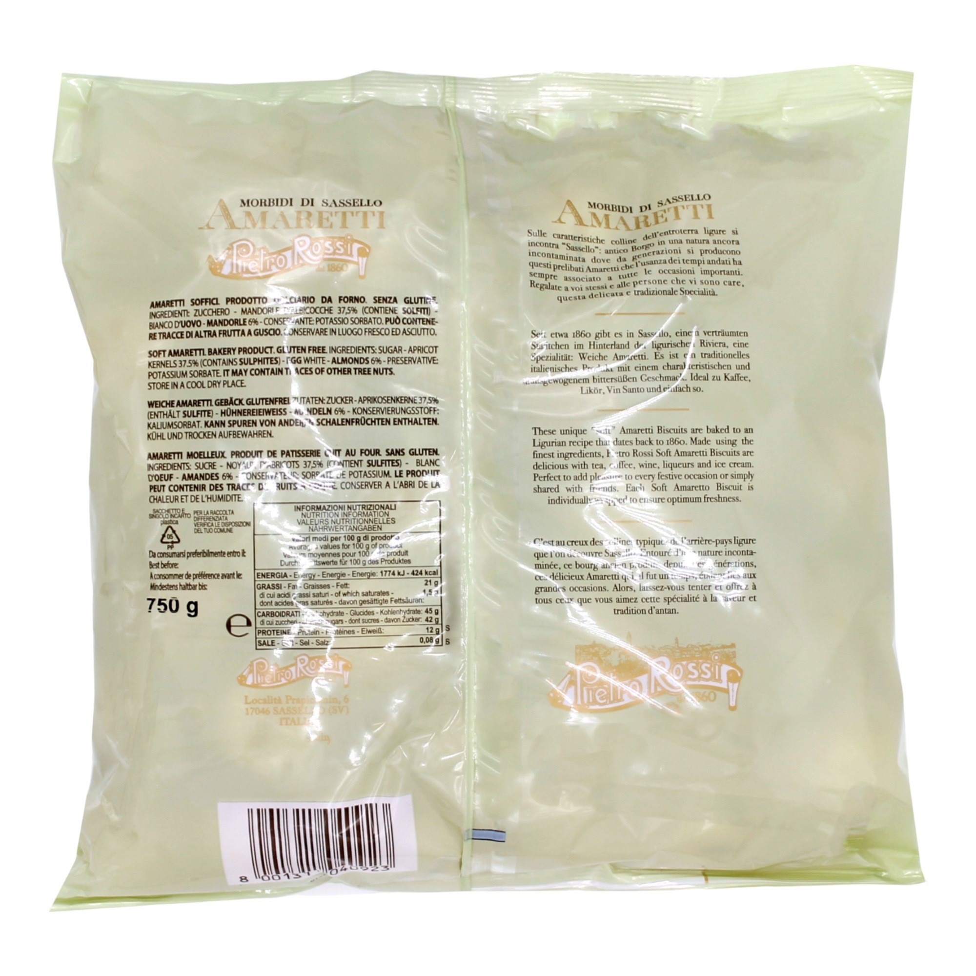 Pietro Rossi Weiche Amaretti morbidi 750g