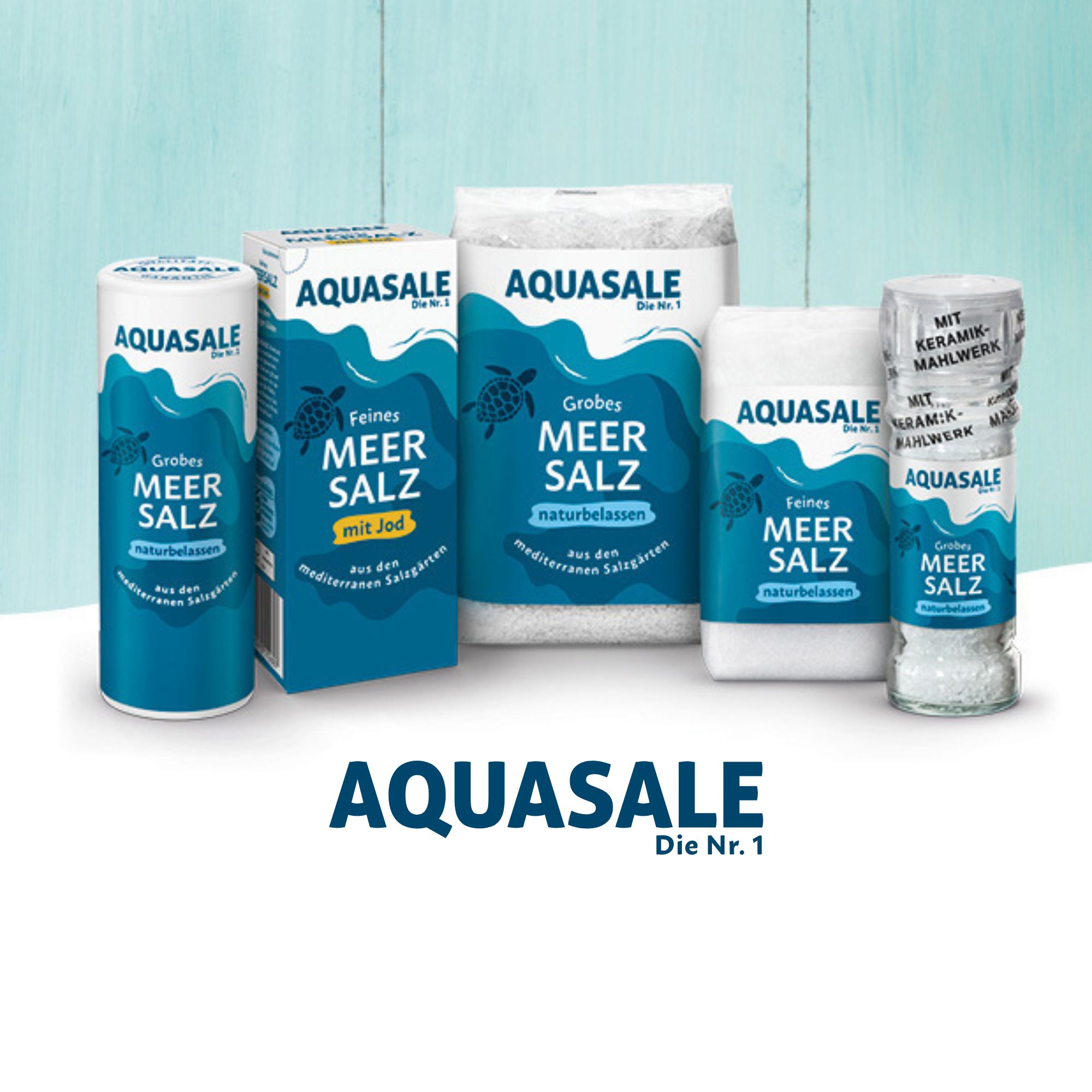 Aquasale Feines Meersalz mit Jod 500g