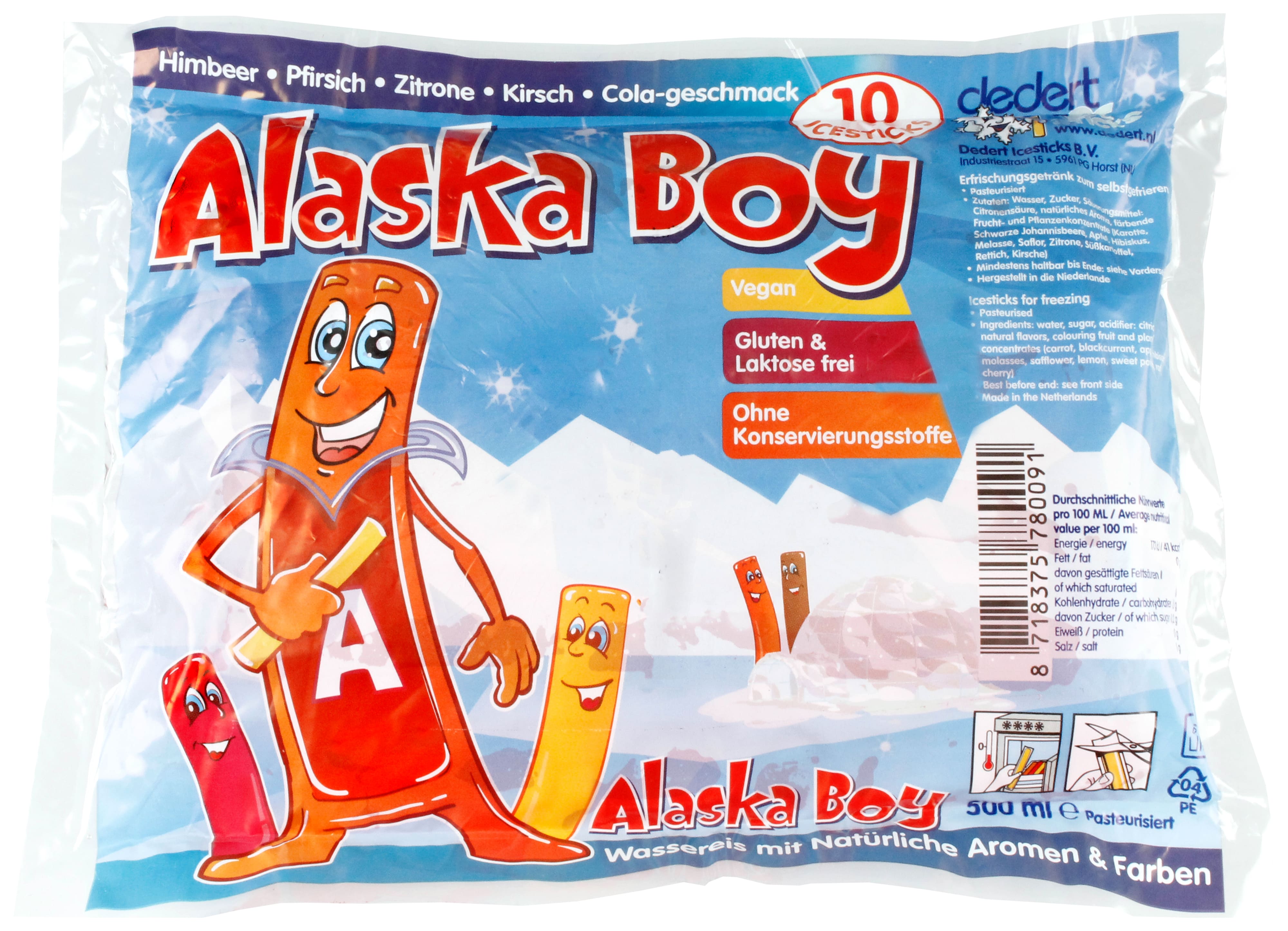 Dedert Alaska Boy Icesticks 500ml