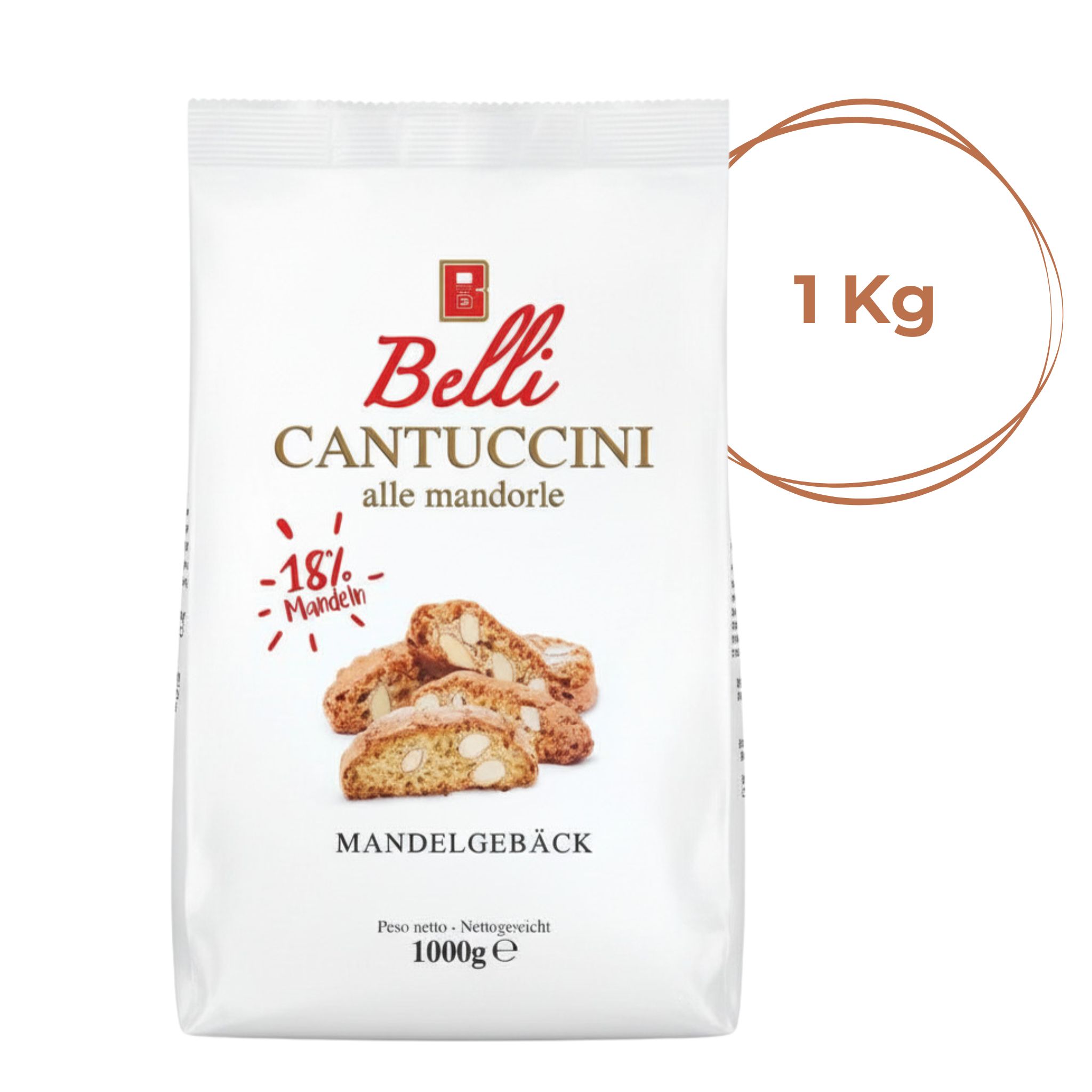 Belli Cantuccini alle mandorle 18% Mandeln 1kg