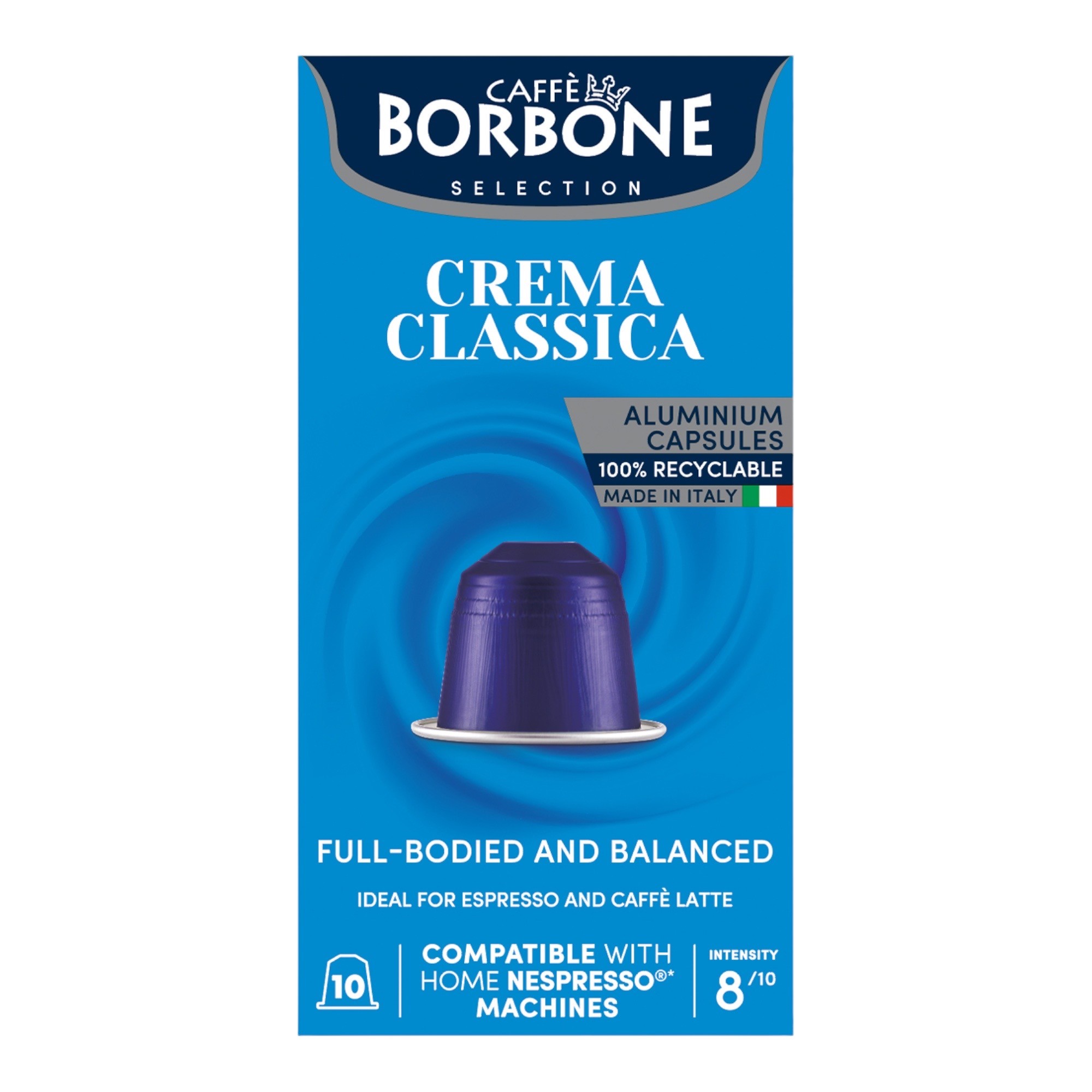 Caffè Borbone Crema Classica 10 Kapseln Nespresso® kompatibel Caffè Borbone Crema Classica 10 Kapseln Nespresso® kompatibel