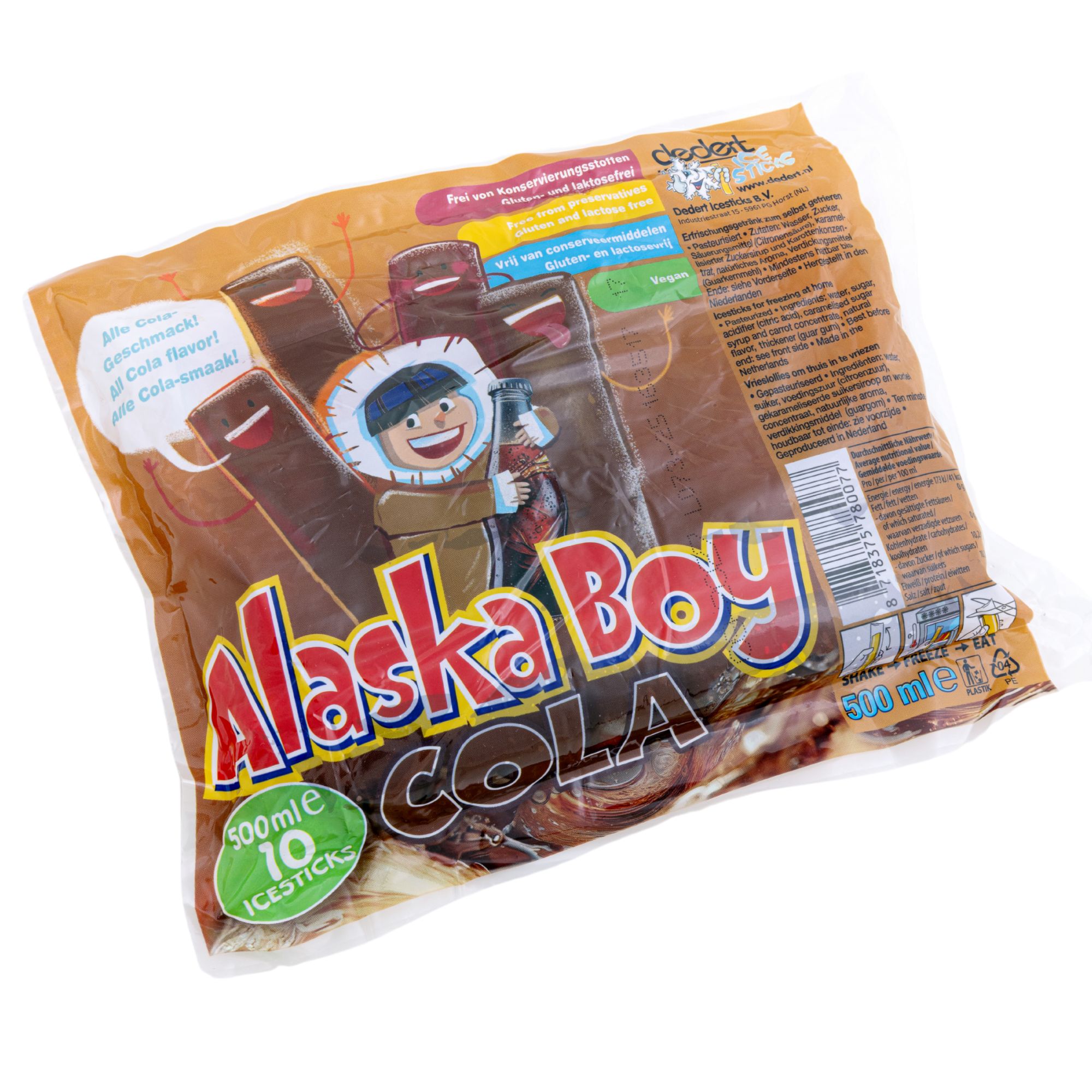 Alaska Boy Wassereis Cola 20x500ml Vorratsverpackung Alaska Boy Wassereis Cola 20x500ml Vorratsverpackung