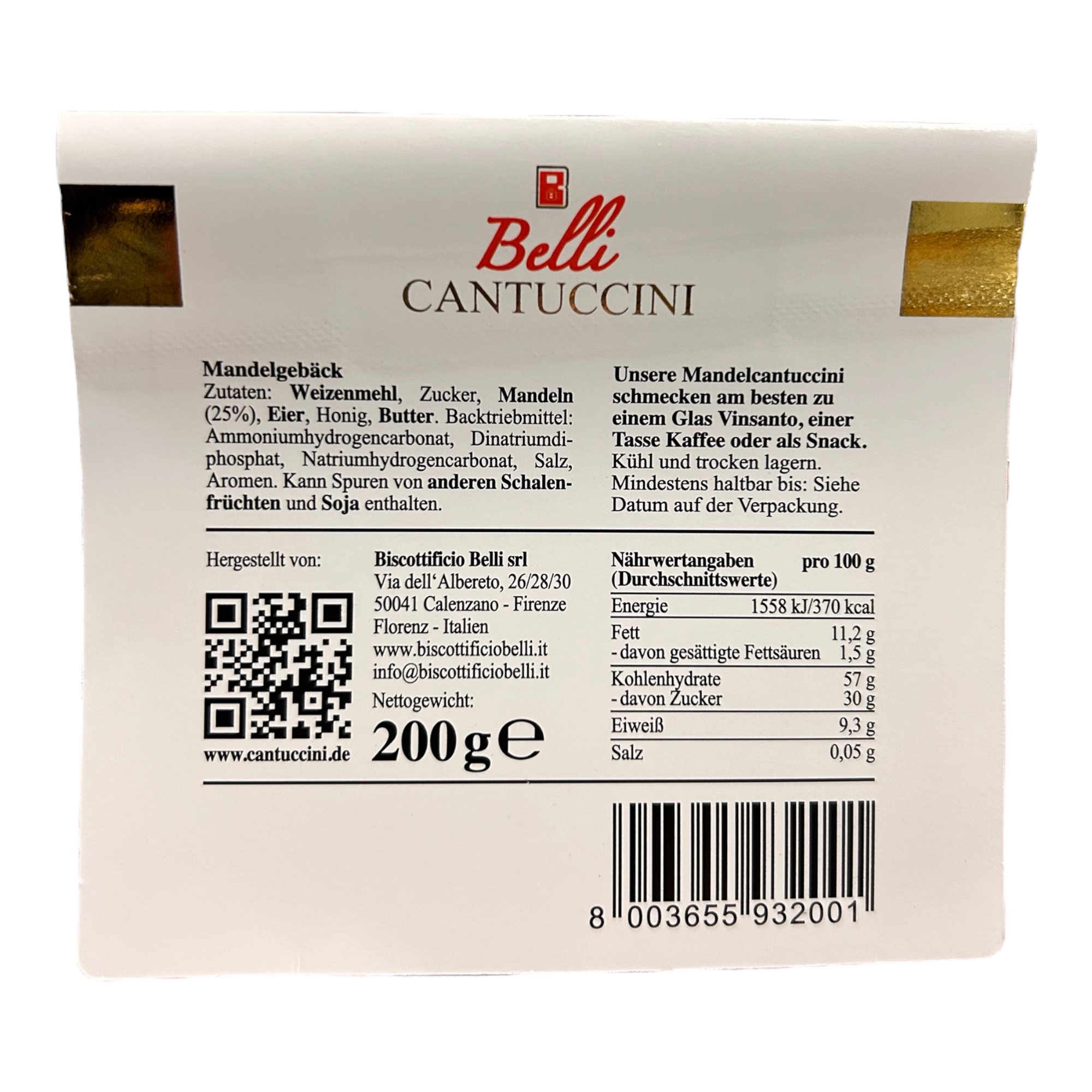 Belli Cantuccini Semi Soft 200g Belli Cantuccini Semi Soft 200g